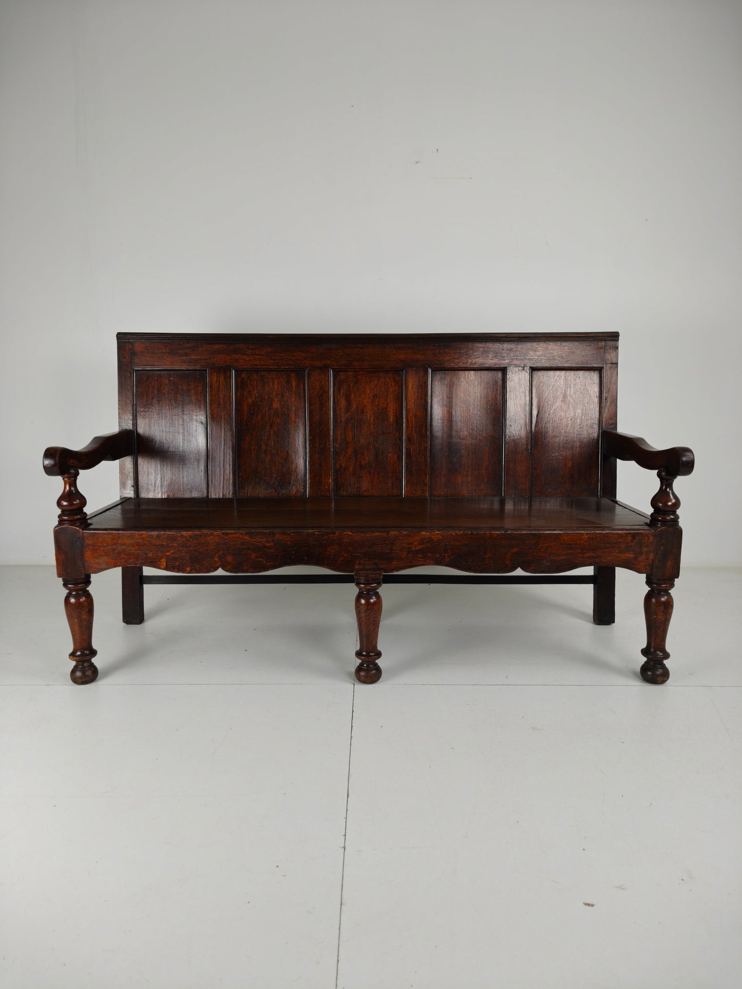 18th Century Georgian Oak Settle Bench – Dated Circa 1790 18th Century Georgian Oak Settle Bench – Dated Circa 1790