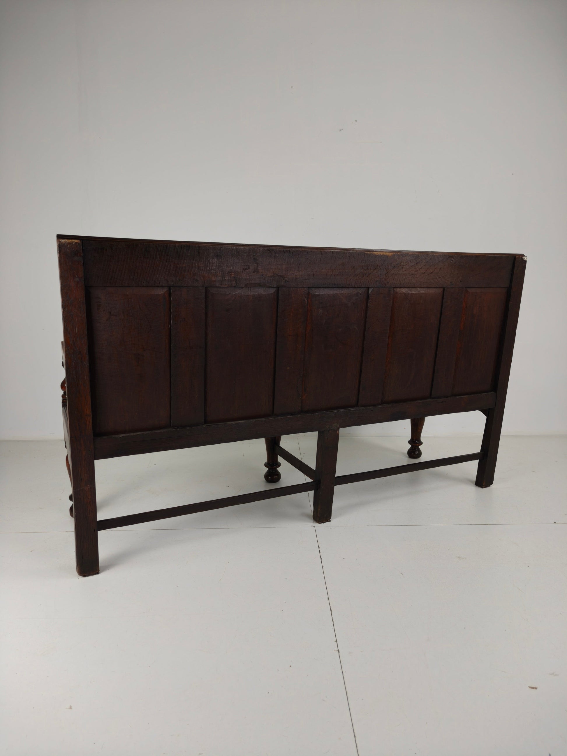 18th Century Georgian Oak Settle Bench – Dated Circa 1790 18th Century Georgian Oak Settle Bench – Dated Circa 1790