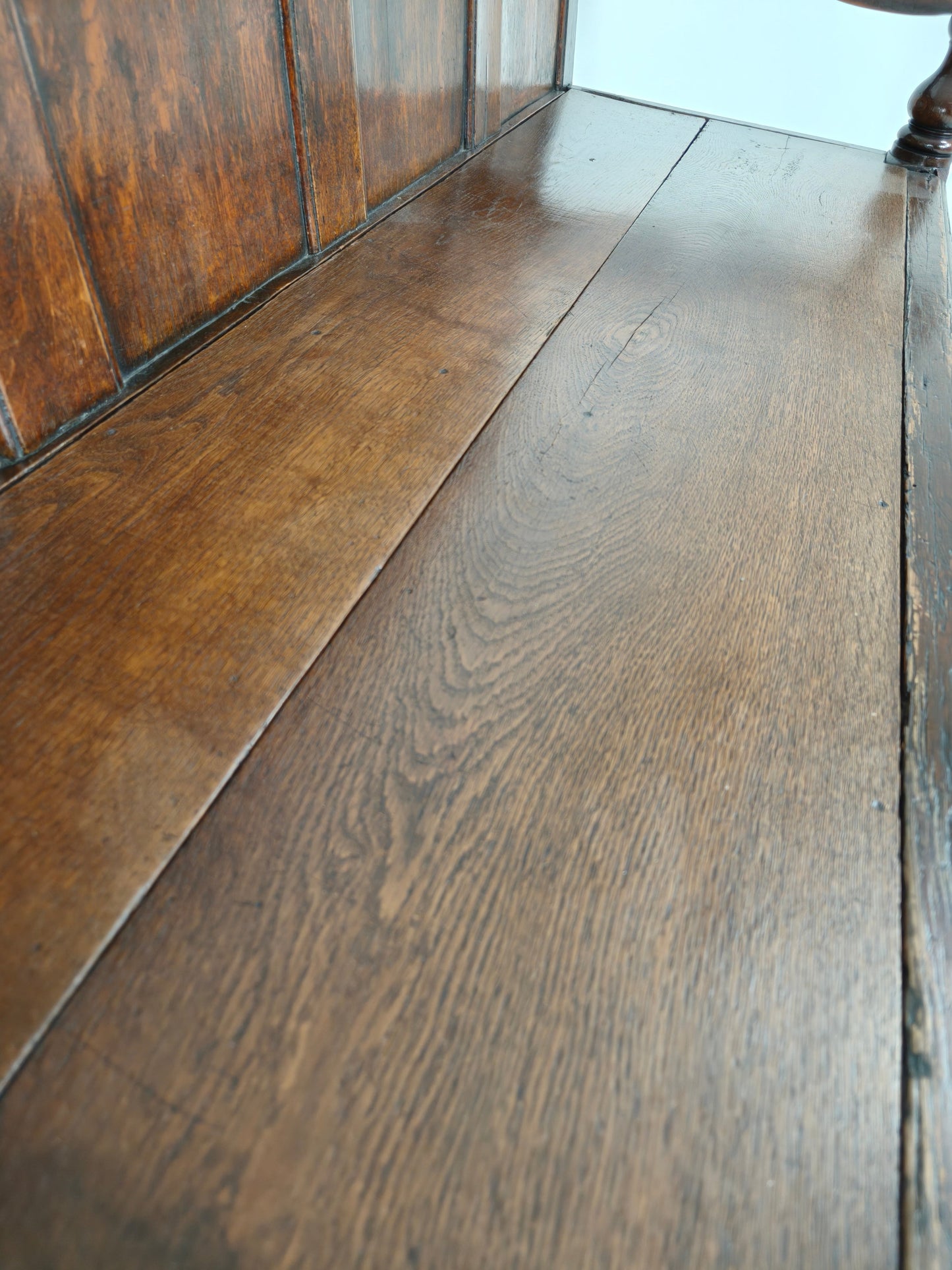 18th Century Georgian Oak Settle Bench – Dated Circa 1790 18th Century Georgian Oak Settle Bench – Dated Circa 1790