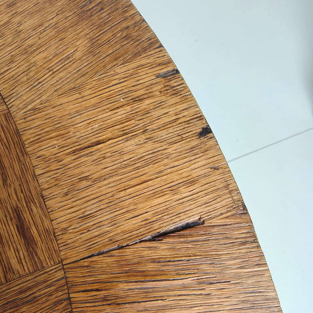1920s Belgian Art Deco Oak Parquetry Dining Table 1920s Belgian Art Deco Oak Parquetry Dining Table
