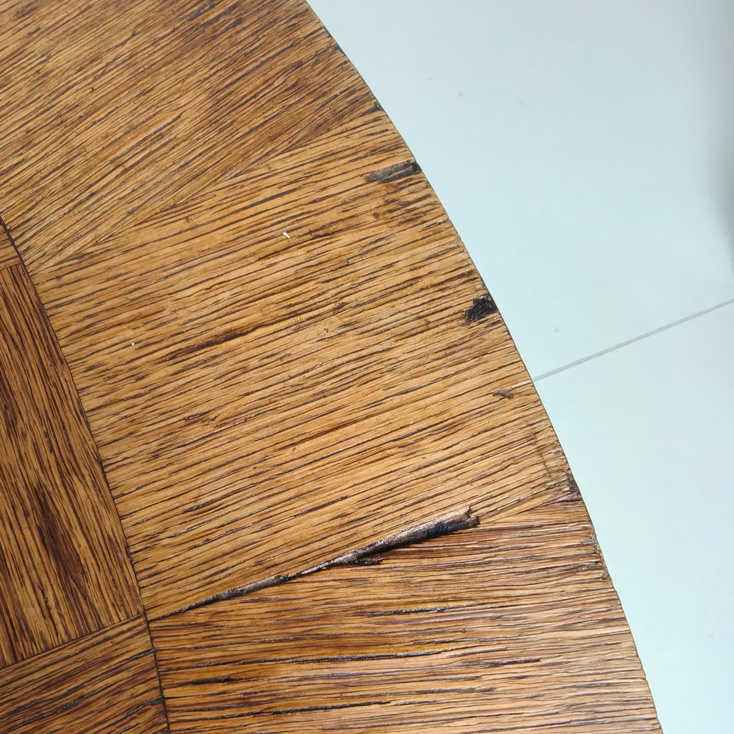 1920s Belgian Art Deco Oak Parquetry Dining Table 1920s Belgian Art Deco Oak Parquetry Dining Table
