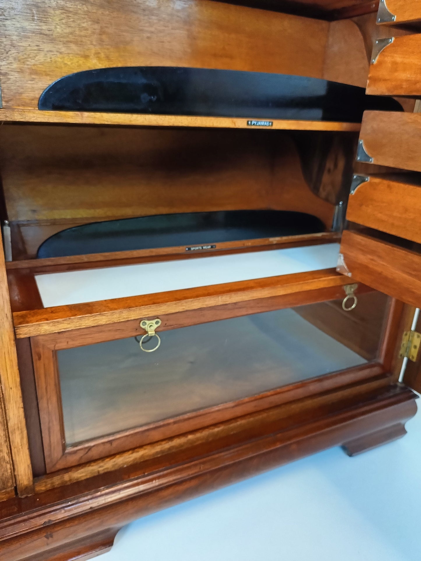 1920s, Burr Nut Compactom Ltd Gentleman's Wardrobe (4) 1920s, Burr Nut Compactom Ltd Gentleman's Wardrobe (4)