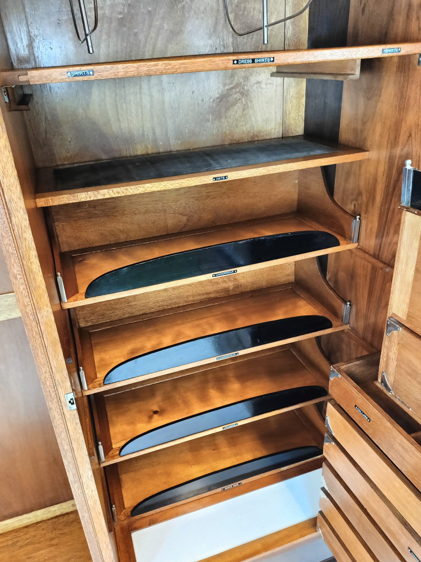 1920s, Burr Nut Compactom Ltd Gentleman's Wardrobe (4) 1920s, Burr Nut Compactom Ltd Gentleman's Wardrobe (4)