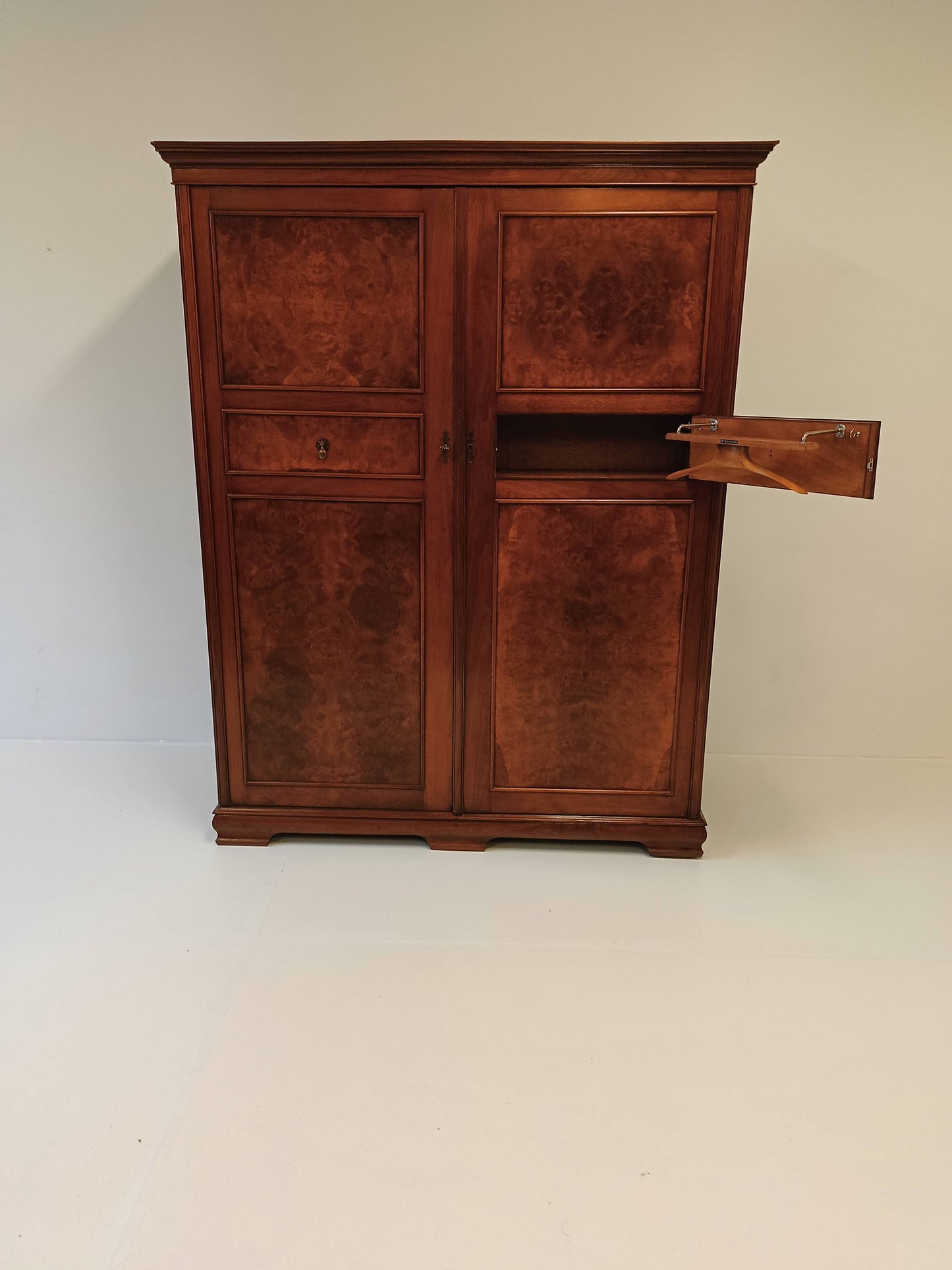 1920s, Burr Nut Compactom Ltd Gentleman's Wardrobe (4) 1920s, Burr Nut Compactom Ltd Gentleman's Wardrobe (4)