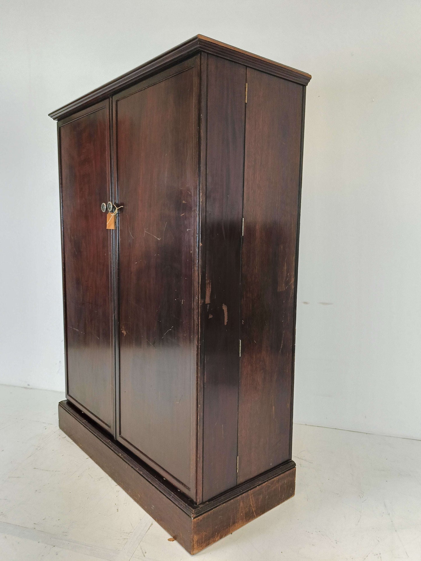 1920s, Mahogany and Oak Compactom Ltd Gentleman's Wardrobe (1) 1920s, Mahogany and Oak Compactom Ltd Gentleman's Wardrobe (1)