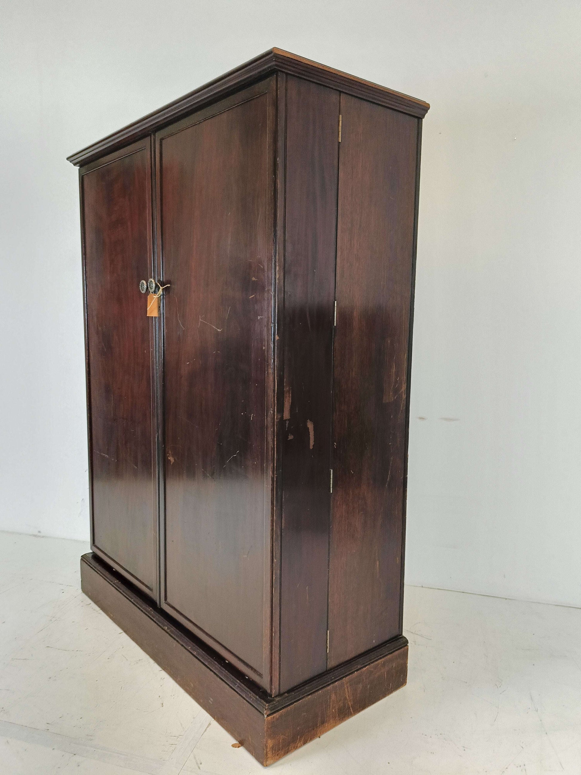 1920s, Mahogany and Oak Compactom Ltd Gentleman's Wardrobe (1) 1920s, Mahogany and Oak Compactom Ltd Gentleman's Wardrobe (1)