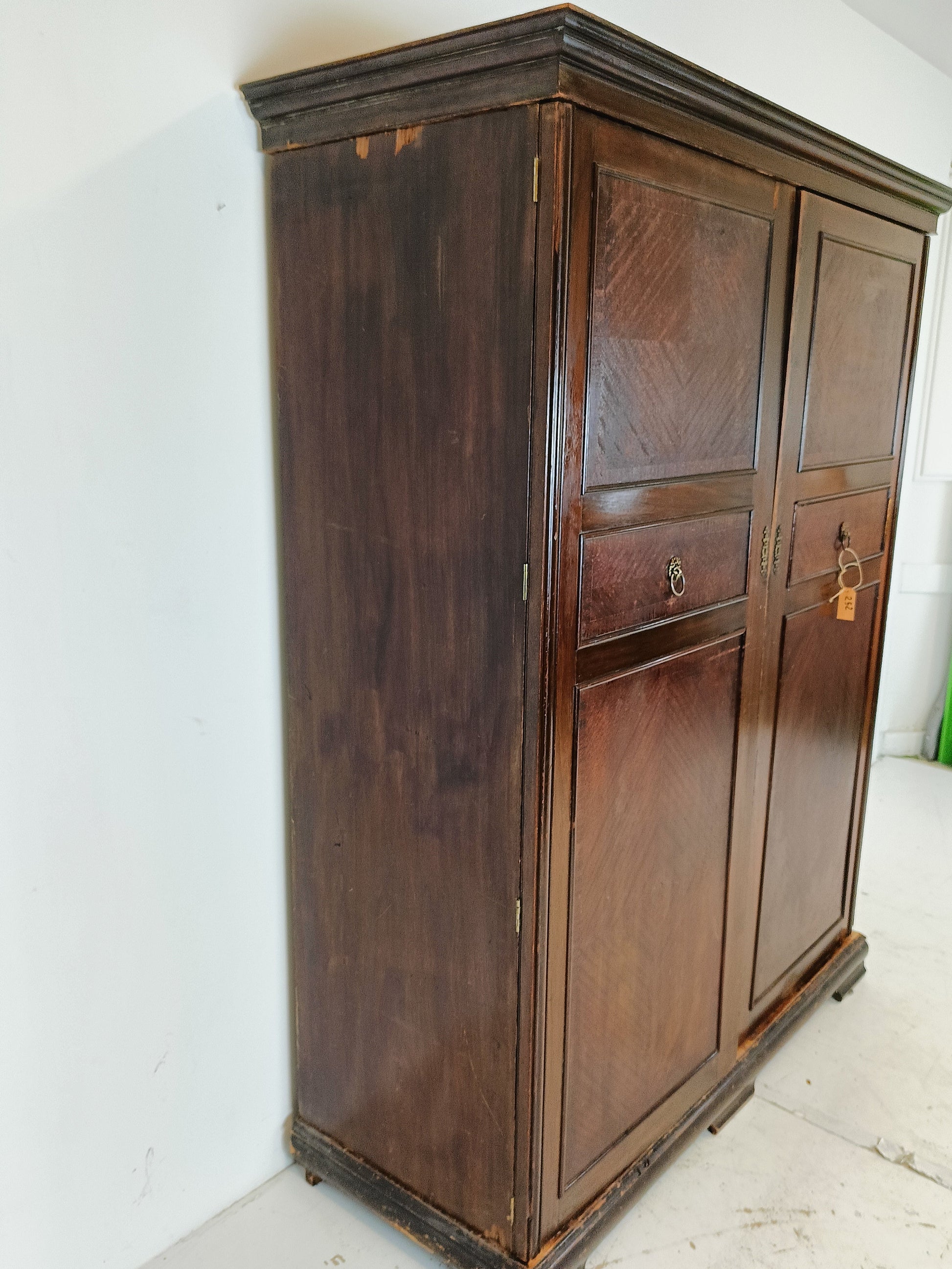 1920s, Mahogany and Oak Compactom Ltd Gentleman's Wardrobe (2) 1920s, Mahogany and Oak Compactom Ltd Gentleman's Wardrobe (2)