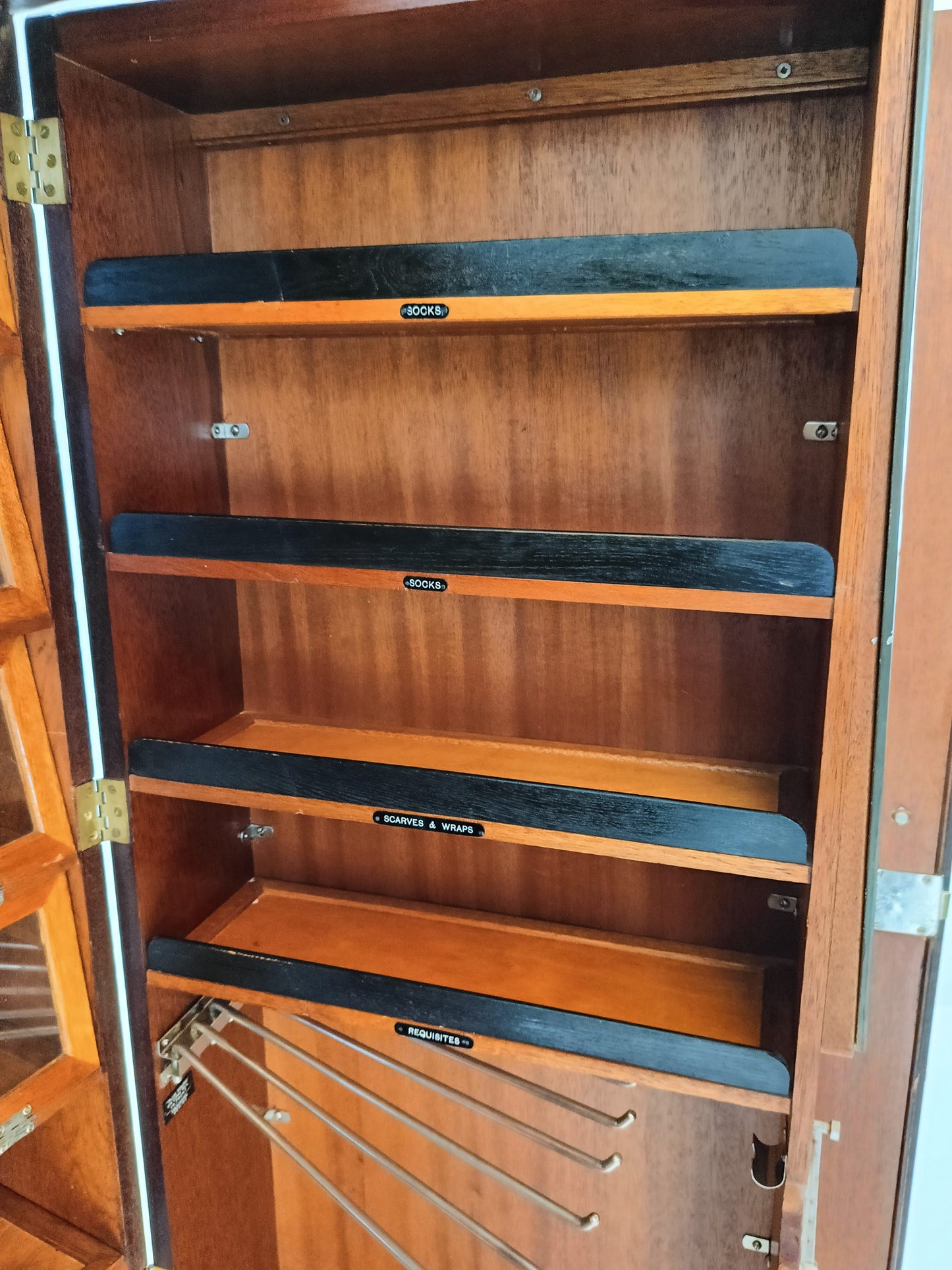 1920s, Mahogany and Oak Compactom Ltd Gentleman's Wardrobe (3) 1920s, Mahogany and Oak Compactom Ltd Gentleman's Wardrobe (3)