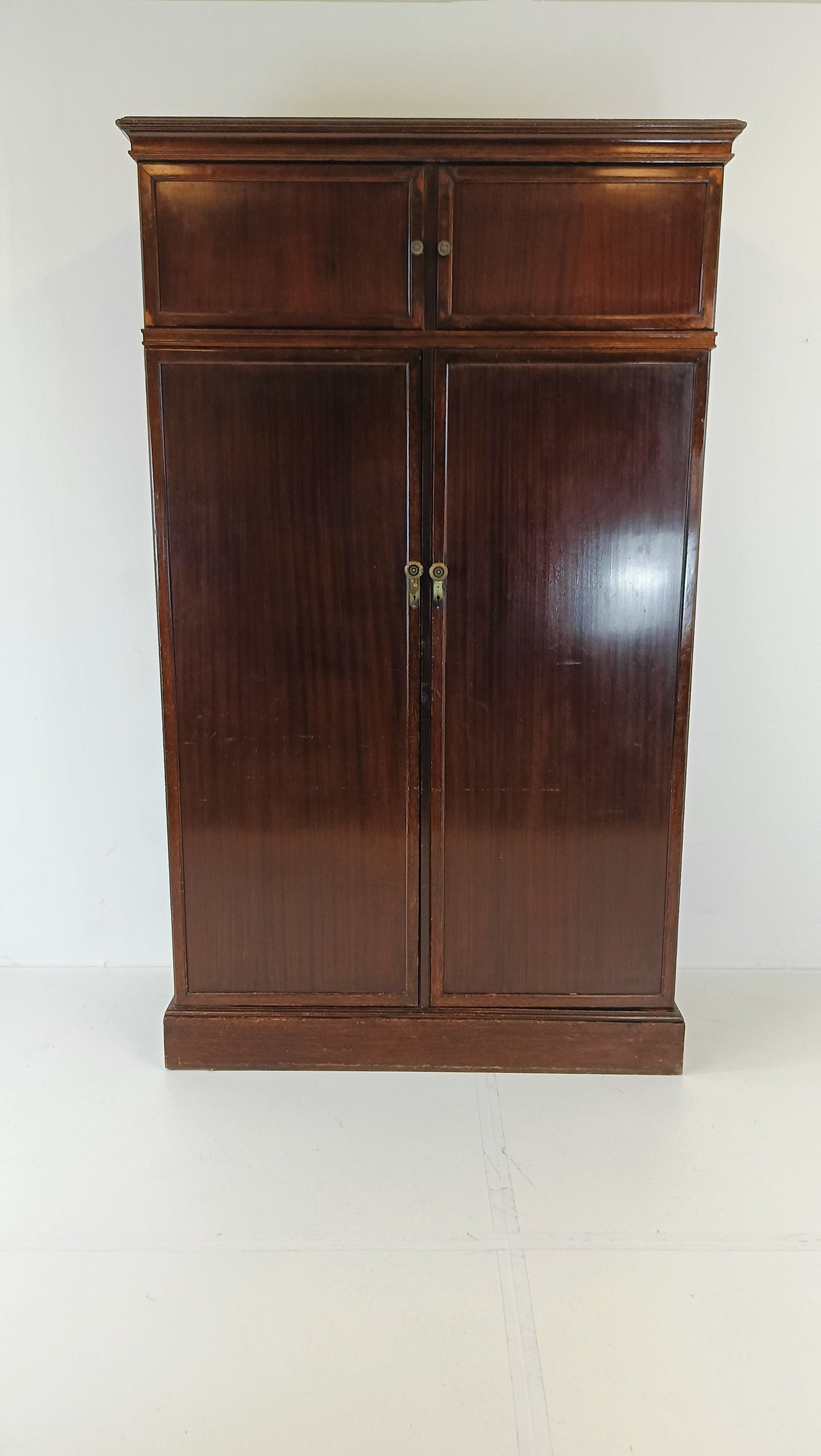 1920s, Mahogany and Oak Compactom Ltd Gentleman's Wardrobe (5) 1920s, Mahogany and Oak Compactom Ltd Gentleman's Wardrobe (5)