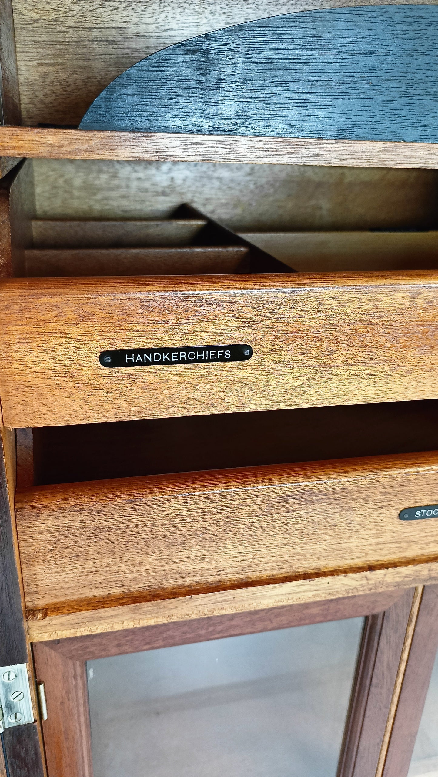 1920s, Mahogany and Oak Compactom Ltd Gentleman's Wardrobe (5) 1920s, Mahogany and Oak Compactom Ltd Gentleman's Wardrobe (5)