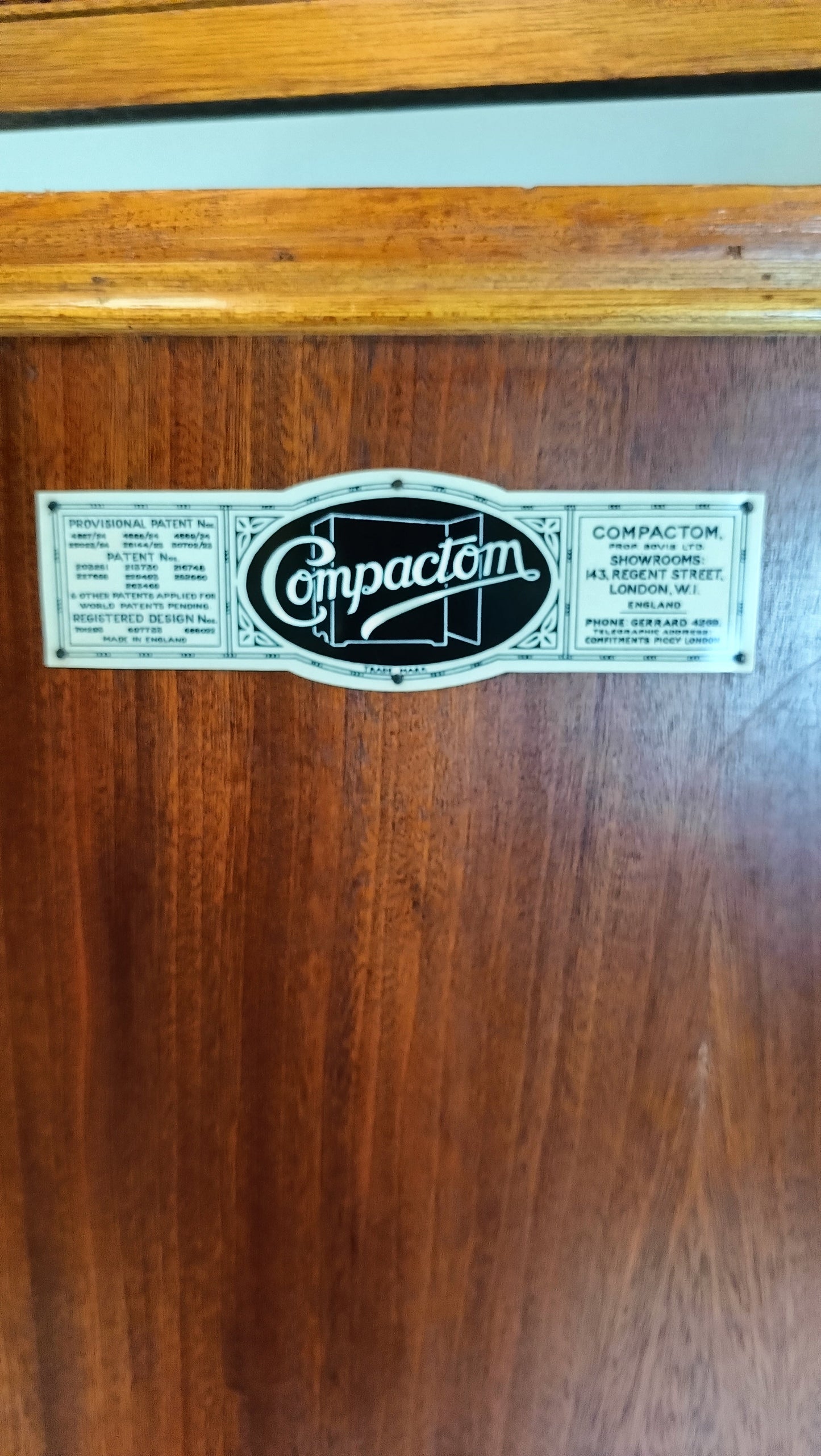 1920s, Mahogany and Oak Compactom Ltd Gentleman's Wardrobe (5) 1920s, Mahogany and Oak Compactom Ltd Gentleman's Wardrobe (5)