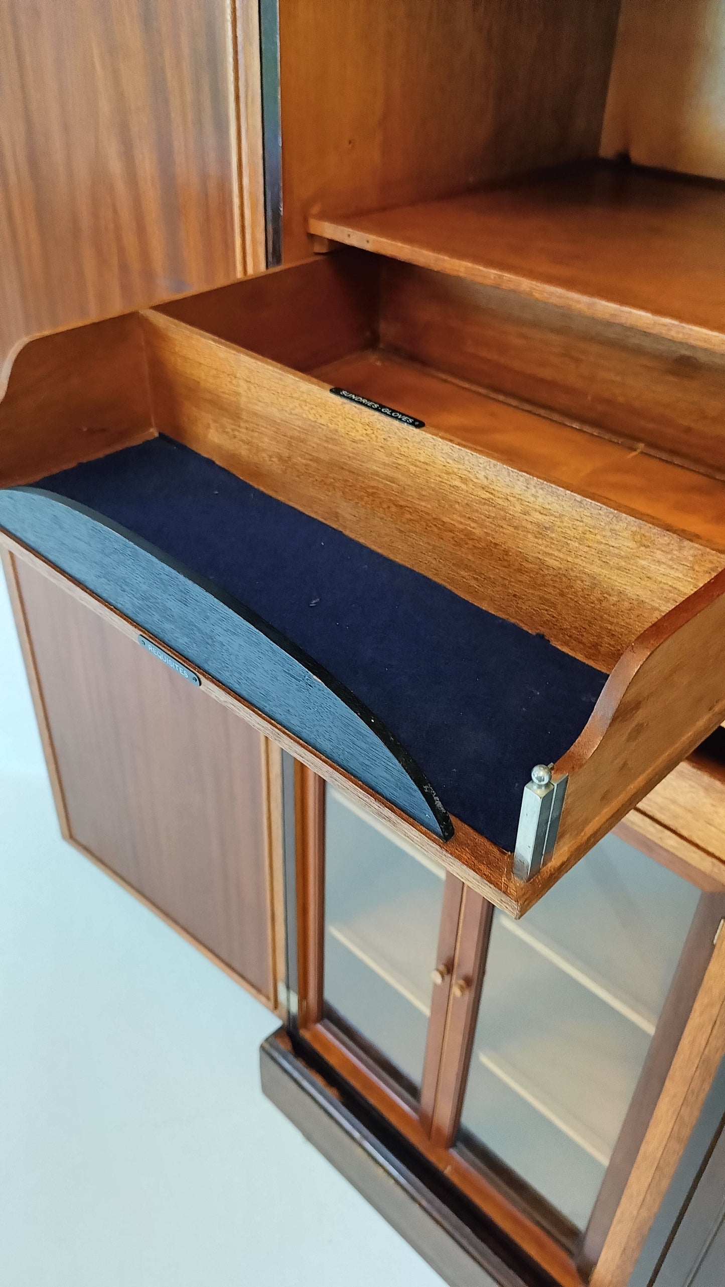 1920s, Mahogany and Oak Compactom Ltd Gentleman's Wardrobe (5) 1920s, Mahogany and Oak Compactom Ltd Gentleman's Wardrobe (5)