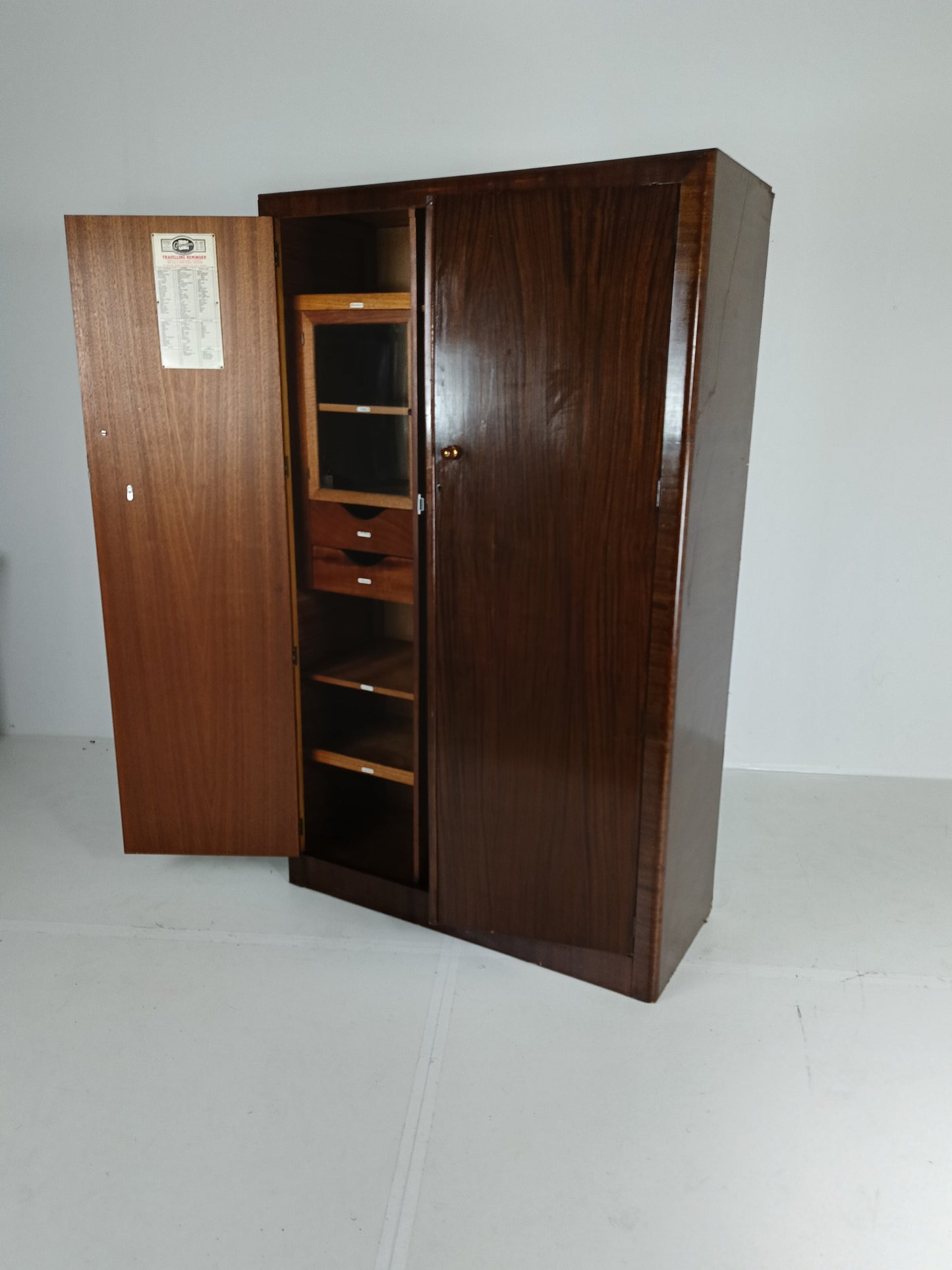1920s, Mahogany and Oak Compactom Ltd Gentleman's Wardrobe (6) 1920s, Mahogany and Oak Compactom Ltd Gentleman's Wardrobe (6)
