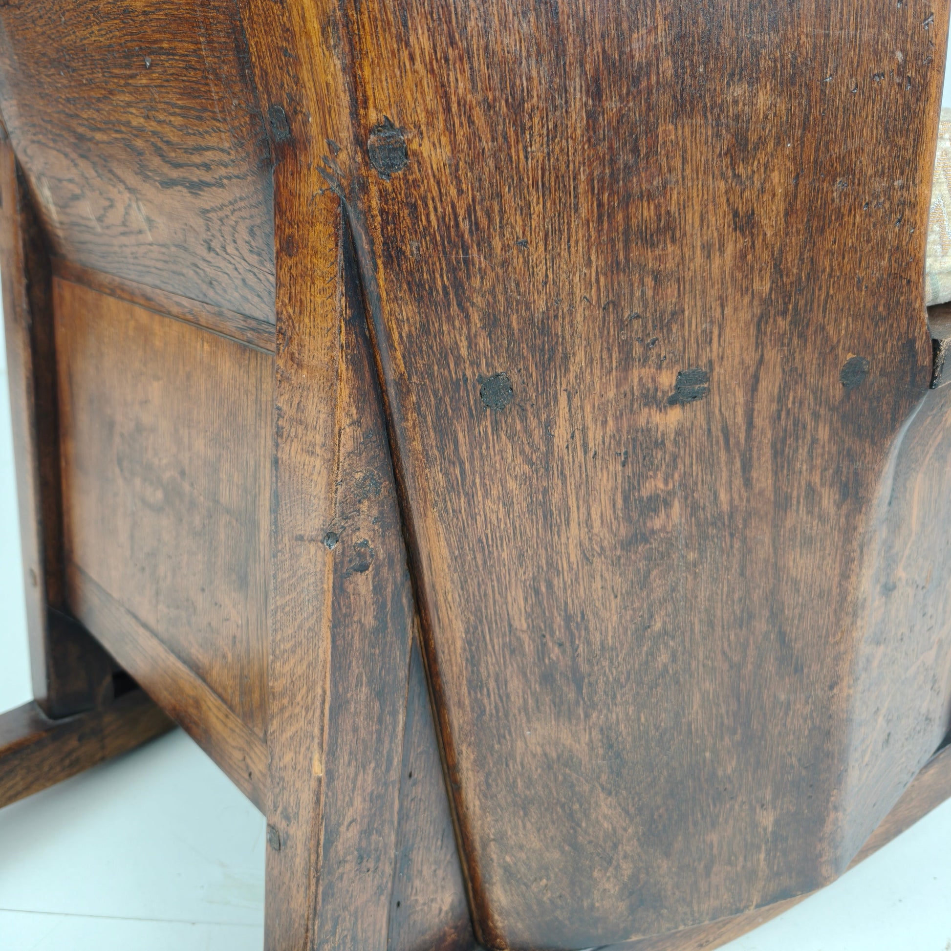 19th Century English Lambing Chair – Upholstered 19th Century English Lambing Chair – Upholstered