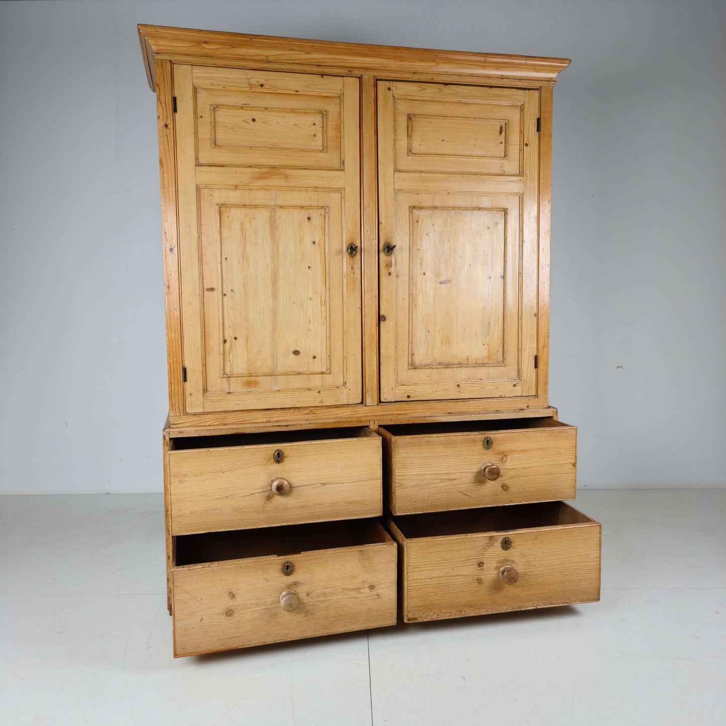 19th Century English Pine Housekeeper’s Cupboard 19th Century English Pine Housekeeper’s Cupboard