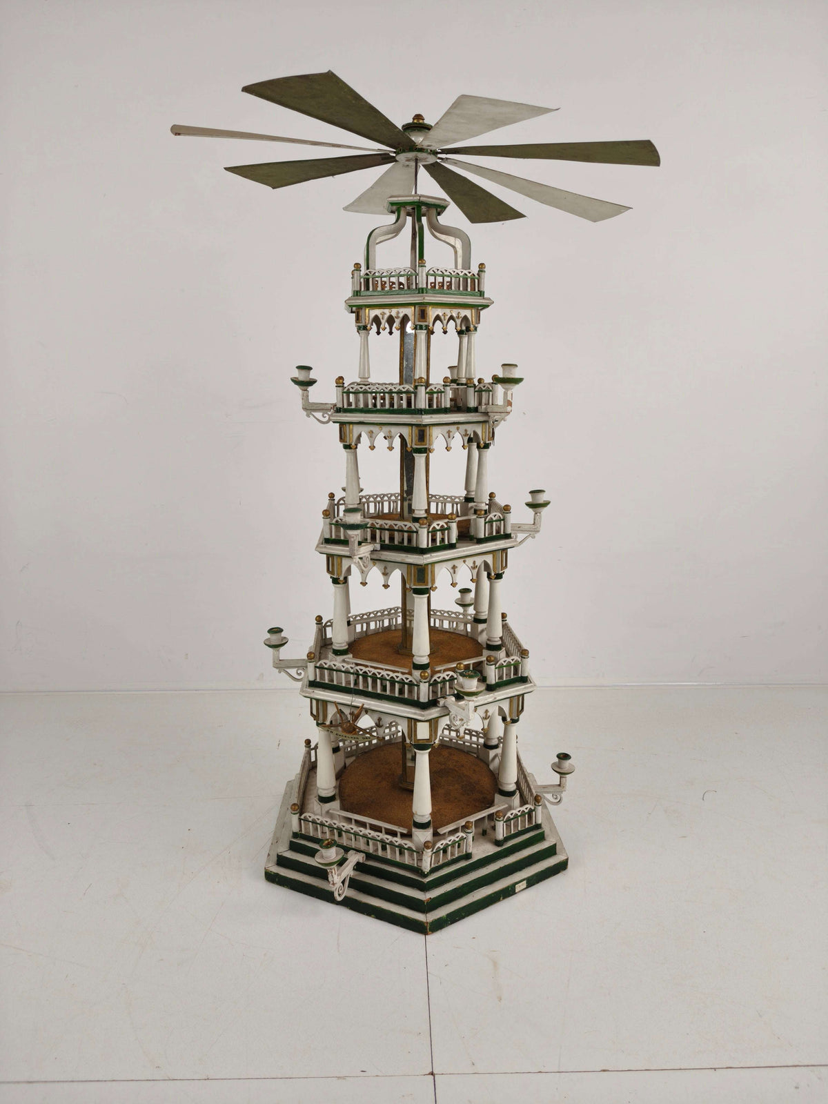 19th Century Handmade Christmas Pyramid – Rare and Beautiful German Folk Art Piece 19th Century Handmade Christmas Pyramid – Rare and Beautiful German Folk Art Piece
