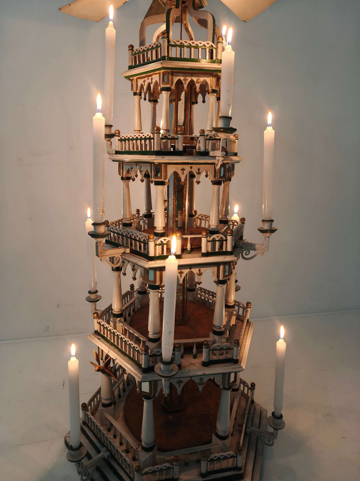 19th Century Handmade Christmas Pyramid – Rare and Beautiful German Folk Art Piece 19th Century Handmade Christmas Pyramid – Rare and Beautiful German Folk Art Piece