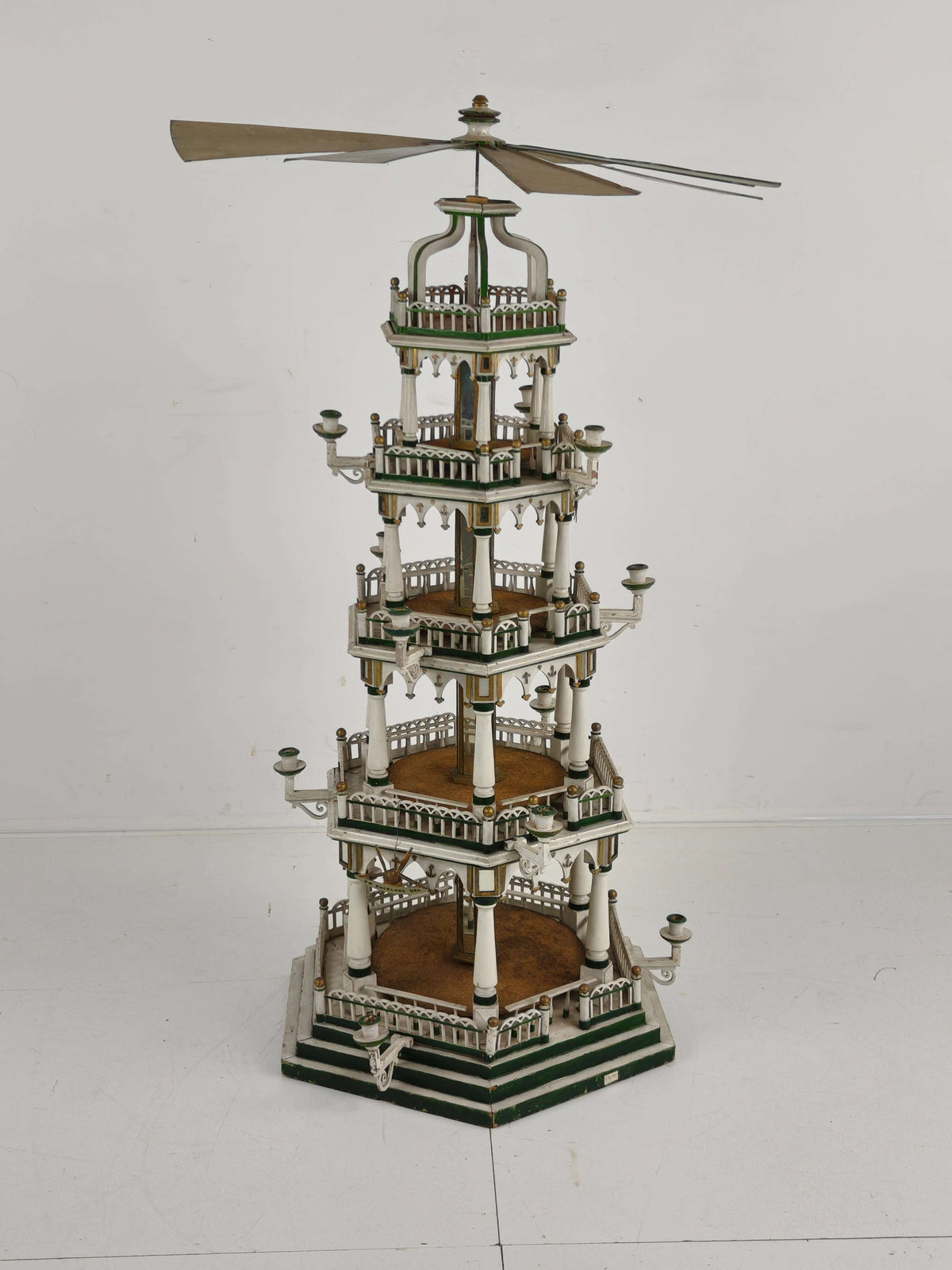 19th Century Handmade Christmas Pyramid – Rare and Beautiful German Folk Art Piece 19th Century Handmade Christmas Pyramid – Rare and Beautiful German Folk Art Piece