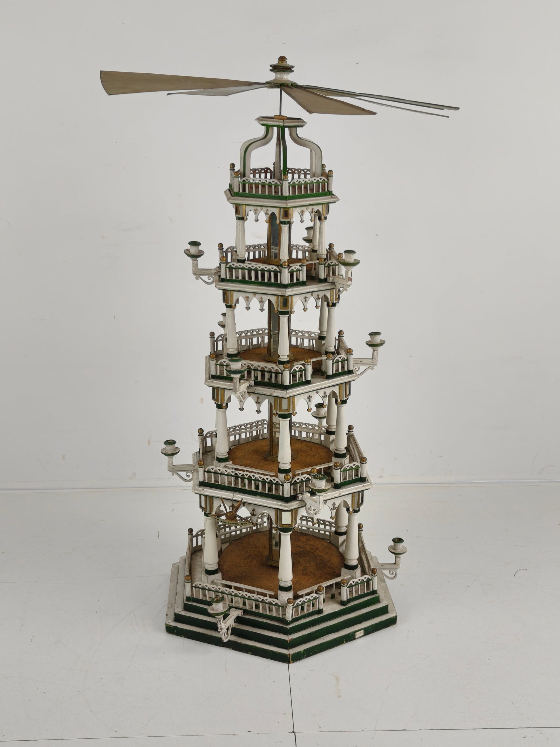 19th Century Handmade Christmas Pyramid – Rare and Beautiful German Folk Art Piece 19th Century Handmade Christmas Pyramid – Rare and Beautiful German Folk Art Piece