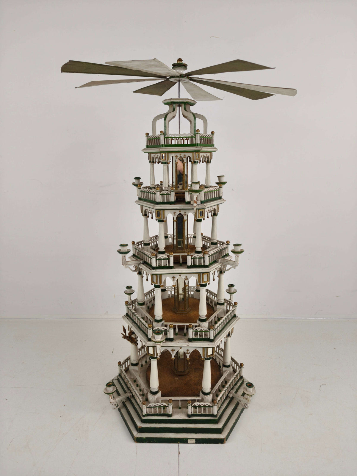 19th Century Handmade Christmas Pyramid – Rare and Beautiful German Folk Art Piece 19th Century Handmade Christmas Pyramid – Rare and Beautiful German Folk Art Piece
