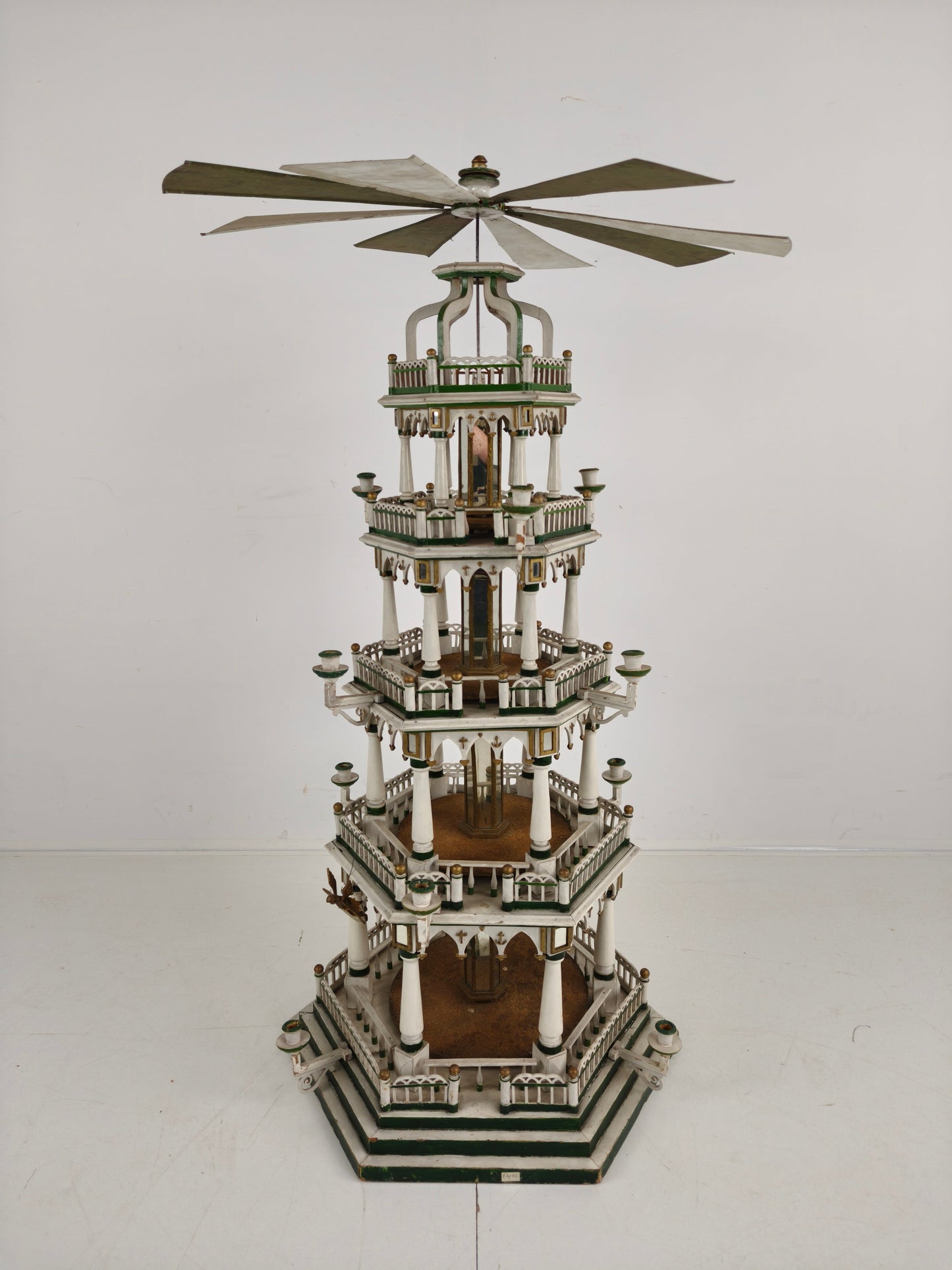 19th Century Handmade Christmas Pyramid – Rare and Beautiful German Folk Art Piece 19th Century Handmade Christmas Pyramid – Rare and Beautiful German Folk Art Piece