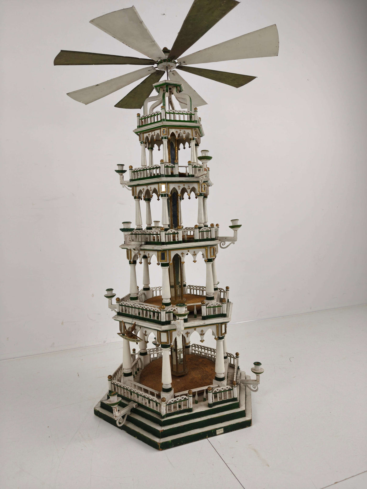 19th Century Handmade Christmas Pyramid – Rare and Beautiful German Folk Art Piece 19th Century Handmade Christmas Pyramid – Rare and Beautiful German Folk Art Piece