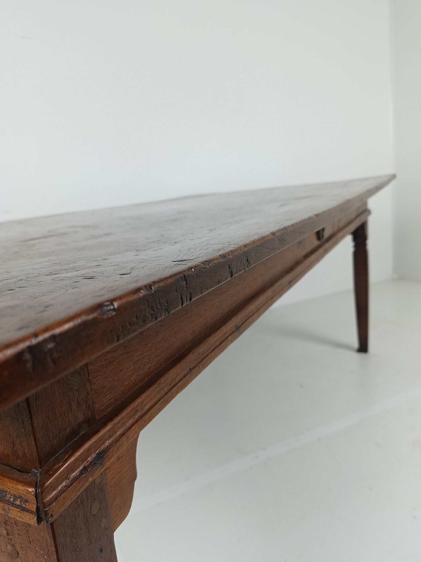 19th Century Table Top With Colonial Table Base 19th Century Table Top With Colonial Table Base