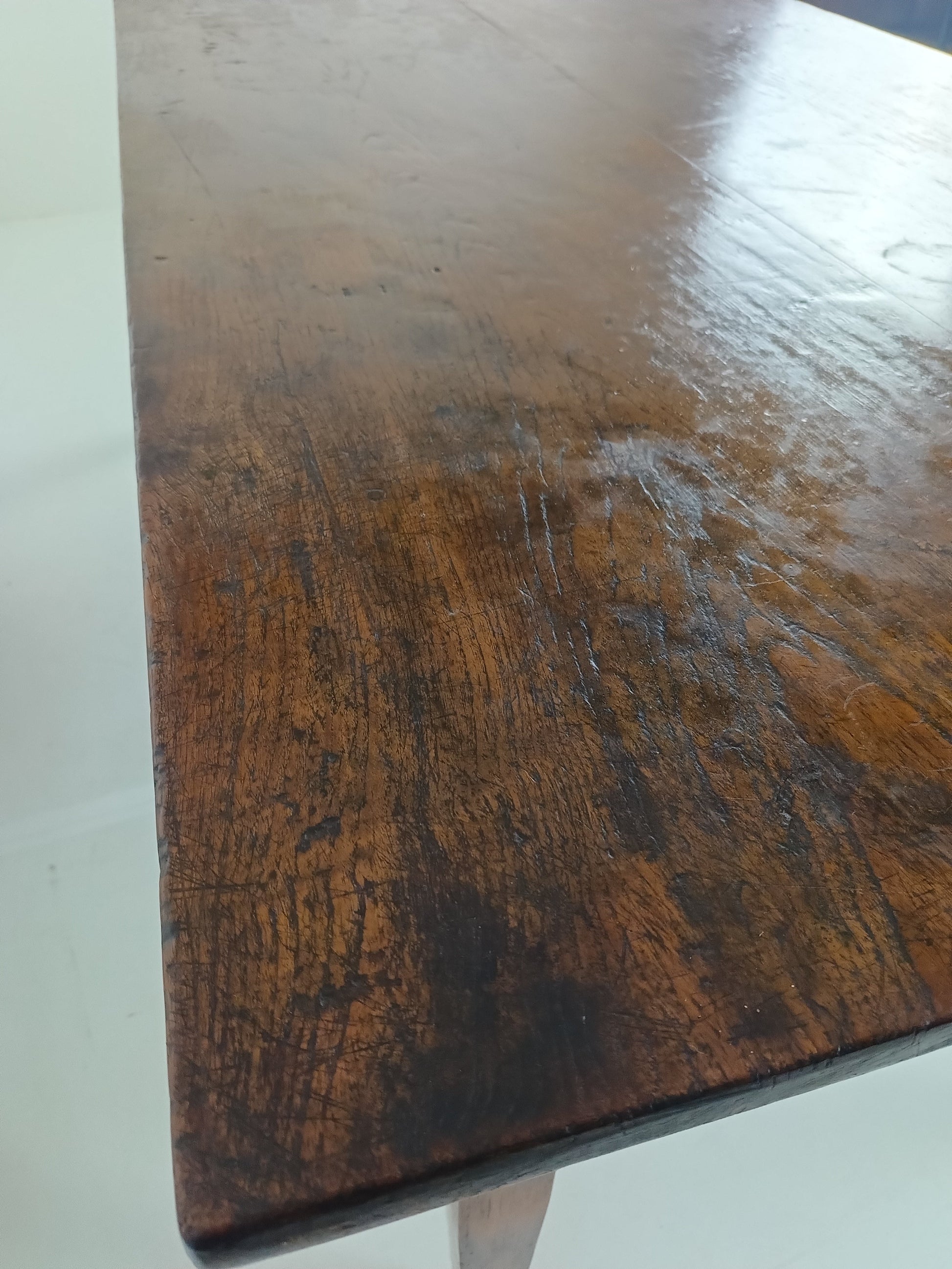 19th Century Table Top With Colonial Table Base 19th Century Table Top With Colonial Table Base