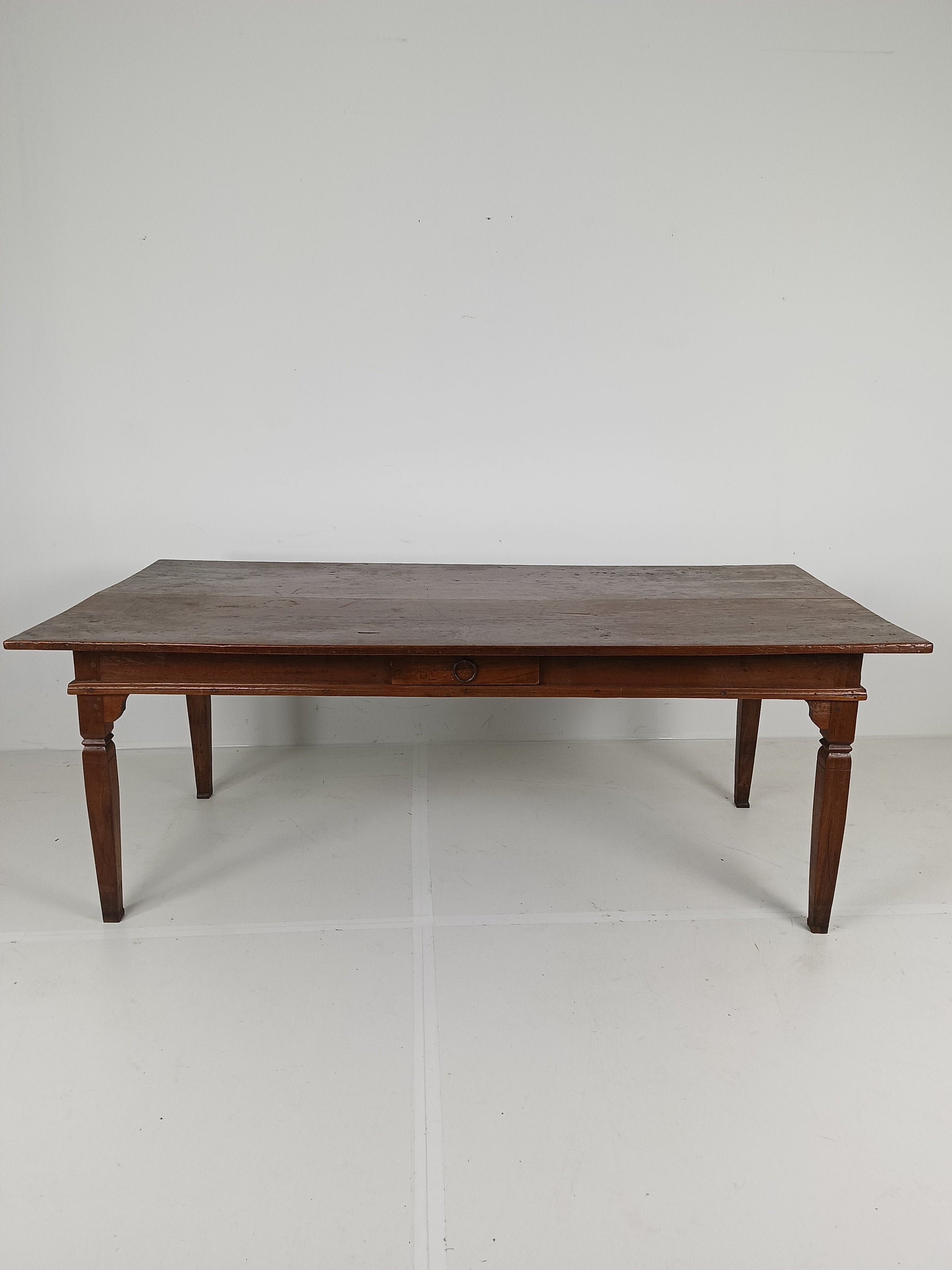 19th Century Table Top With Colonial Table Base 19th Century Table Top With Colonial Table Base