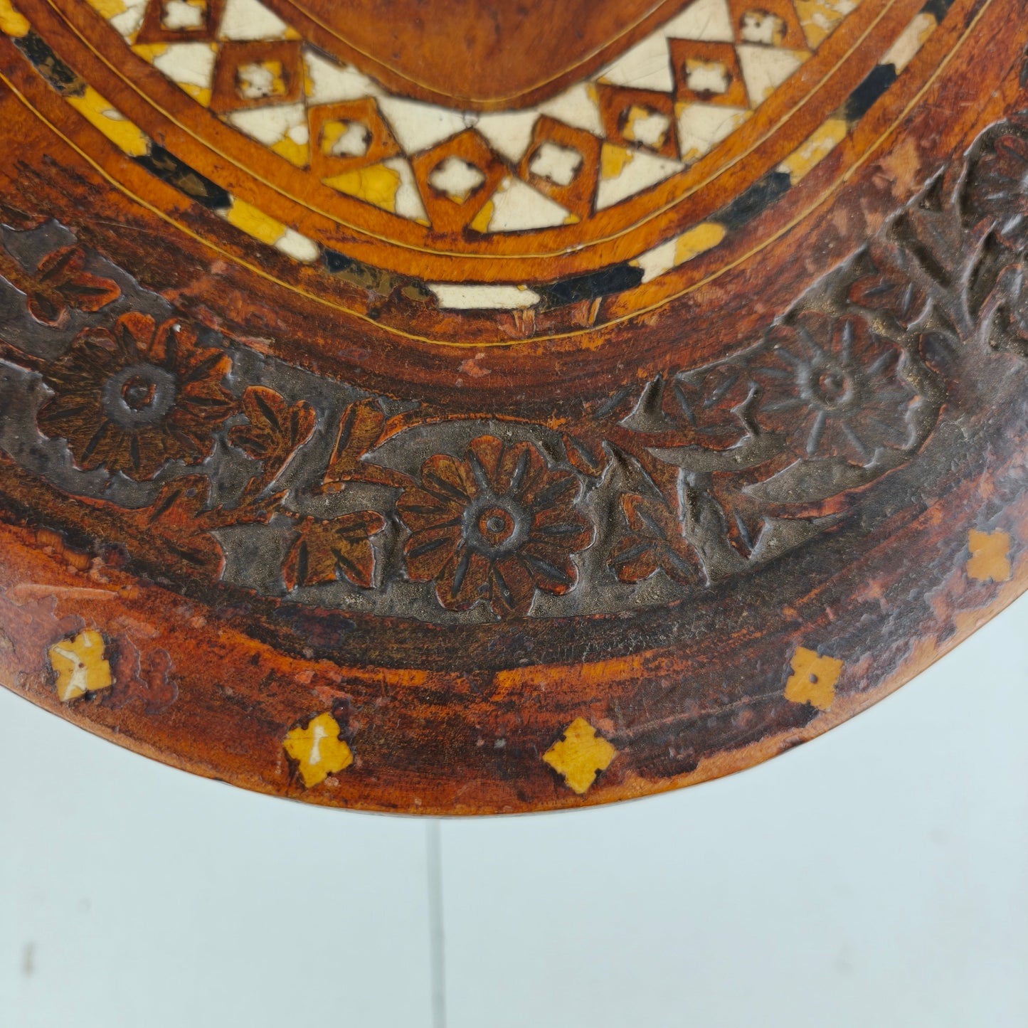 20th Century Anglo-Indian Inlaid Bone Coffee Table 20th Century Anglo-Indian Inlaid Bone Coffee Table