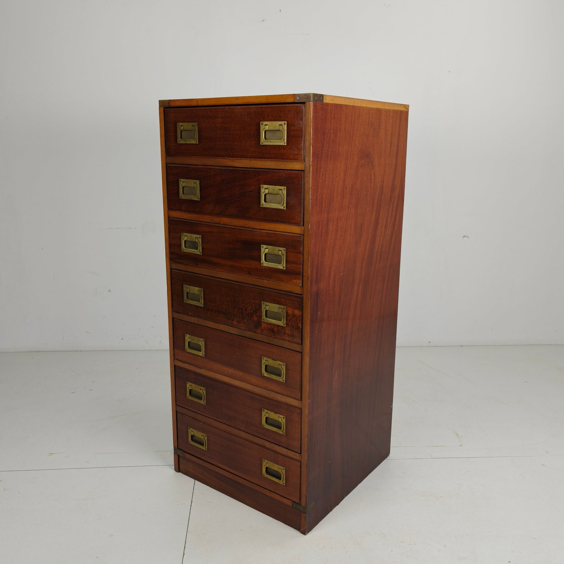 20th century campaign-style chest of drawers 20th century campaign-style chest of drawers