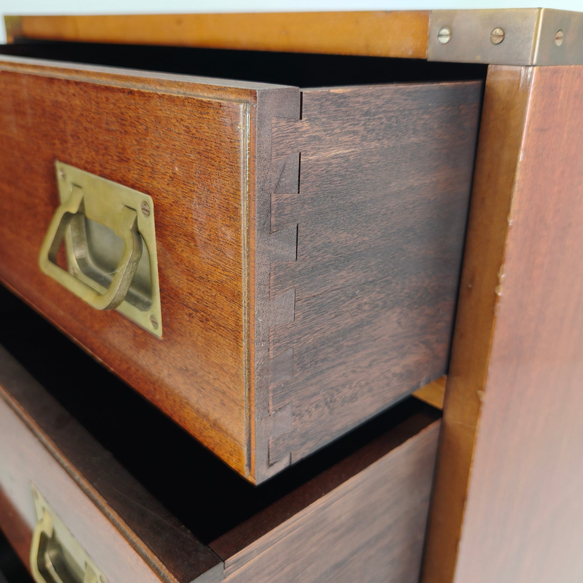 20th century campaign-style chest of drawers 20th century campaign-style chest of drawers