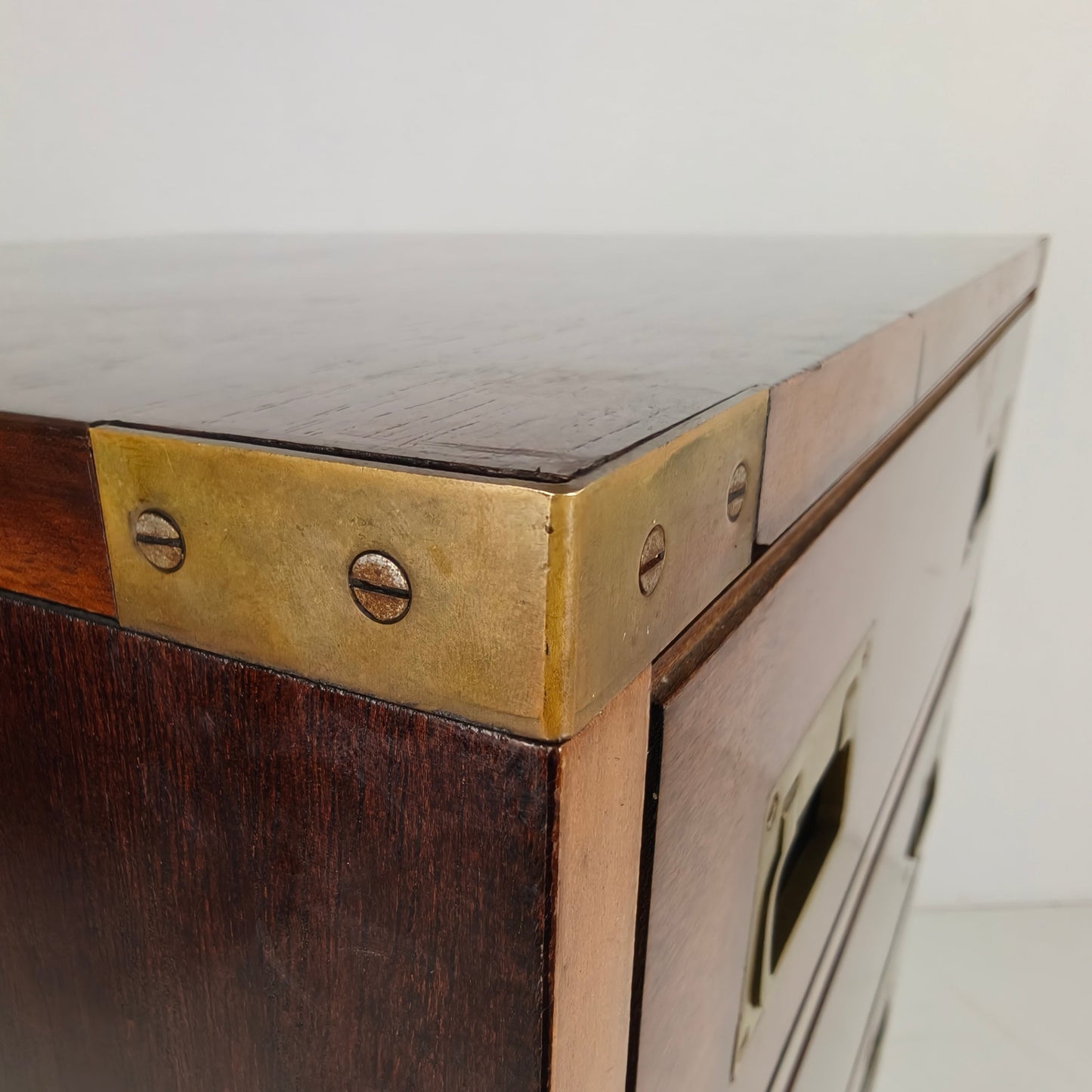 20th century campaign-style chest of drawers 20th century campaign-style chest of drawers