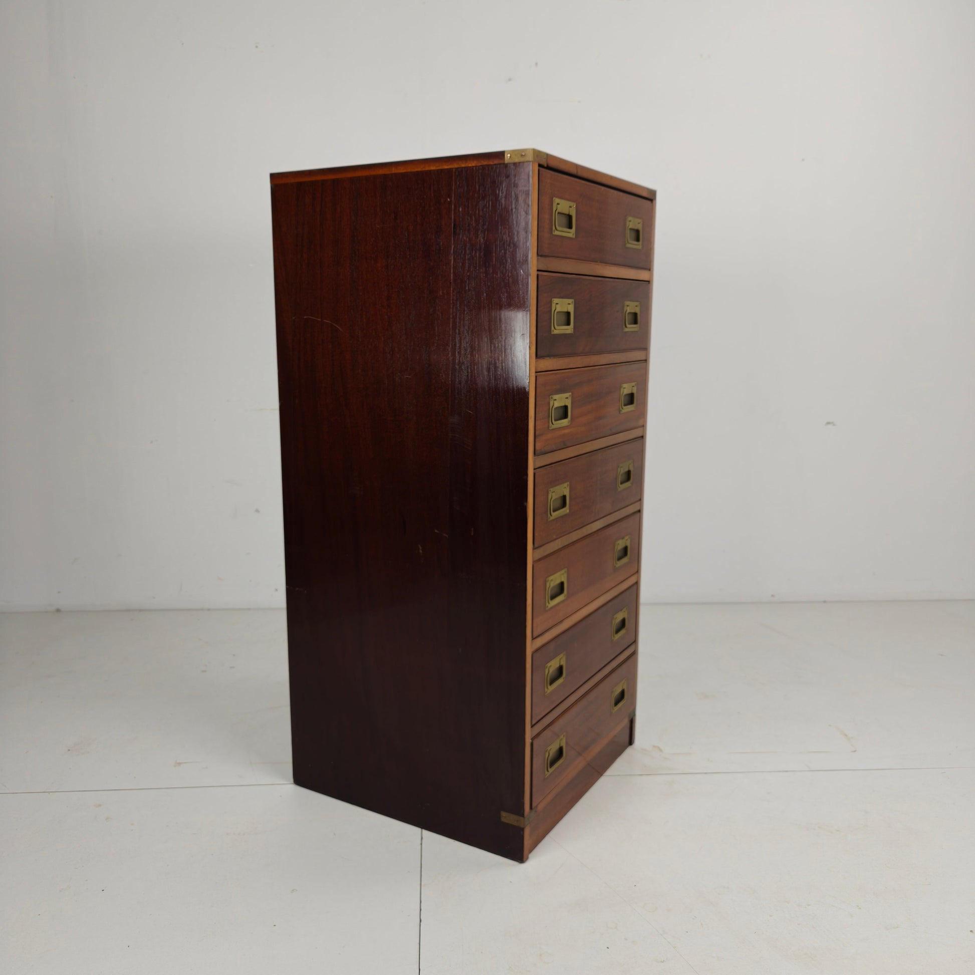 20th century campaign-style chest of drawers 20th century campaign-style chest of drawers
