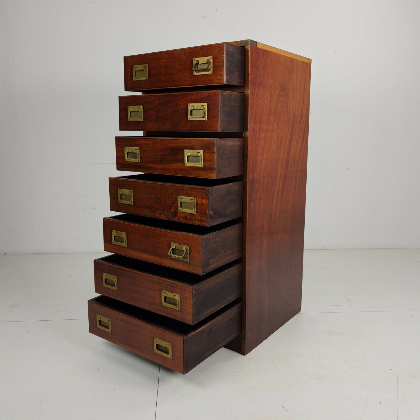 20th century campaign-style chest of drawers 20th century campaign-style chest of drawers