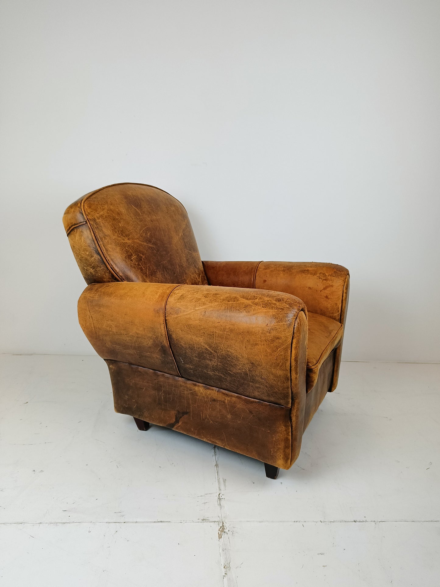 French Armchair Sheepskin / Club Chair