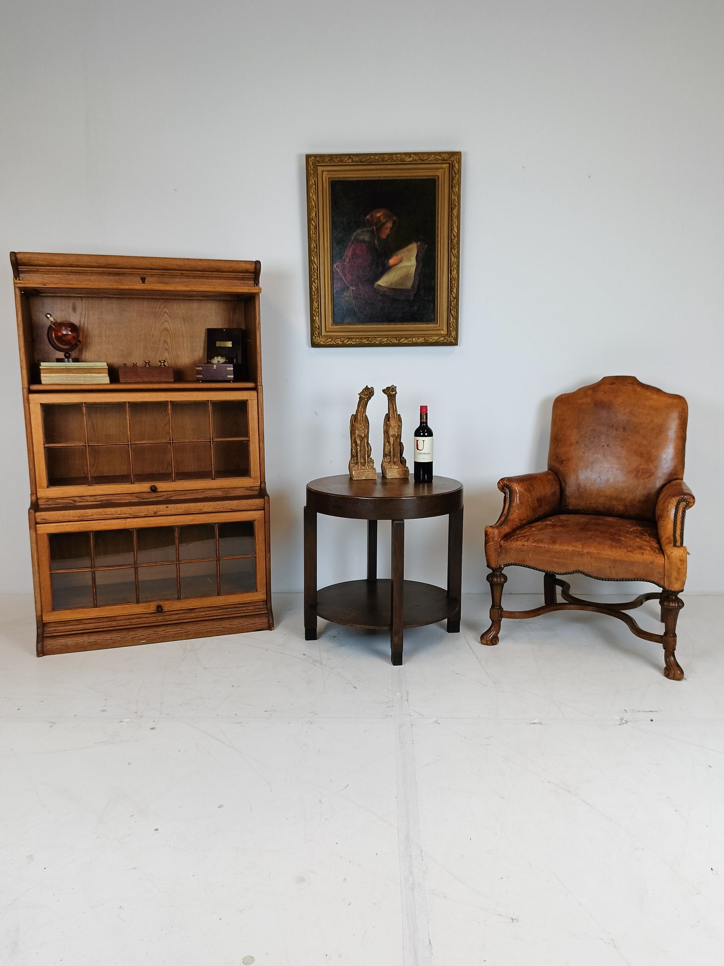 Antique Globe Bookcase