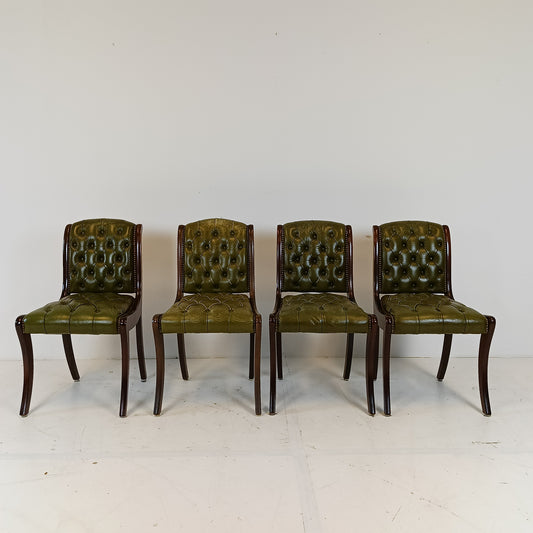 Vintage Chesterfield Armchairs/Desk Chairs