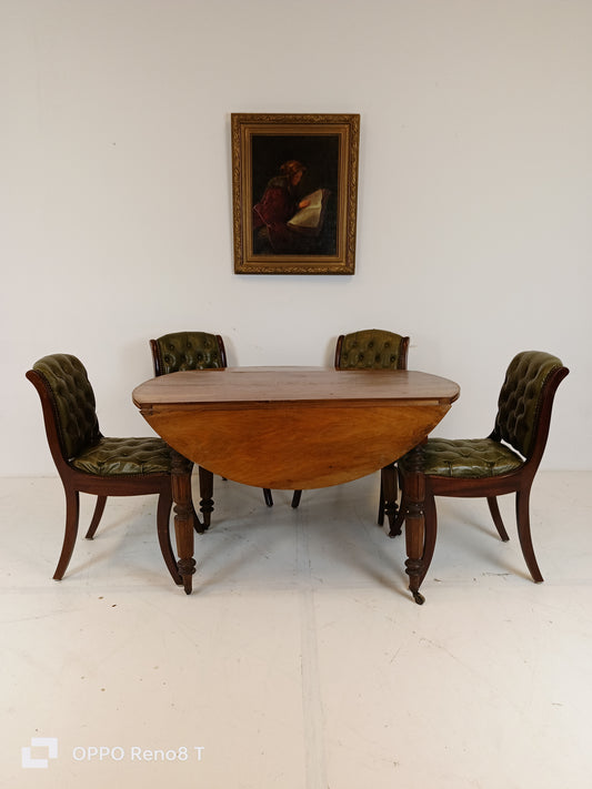 Oval Drop Leaf Table