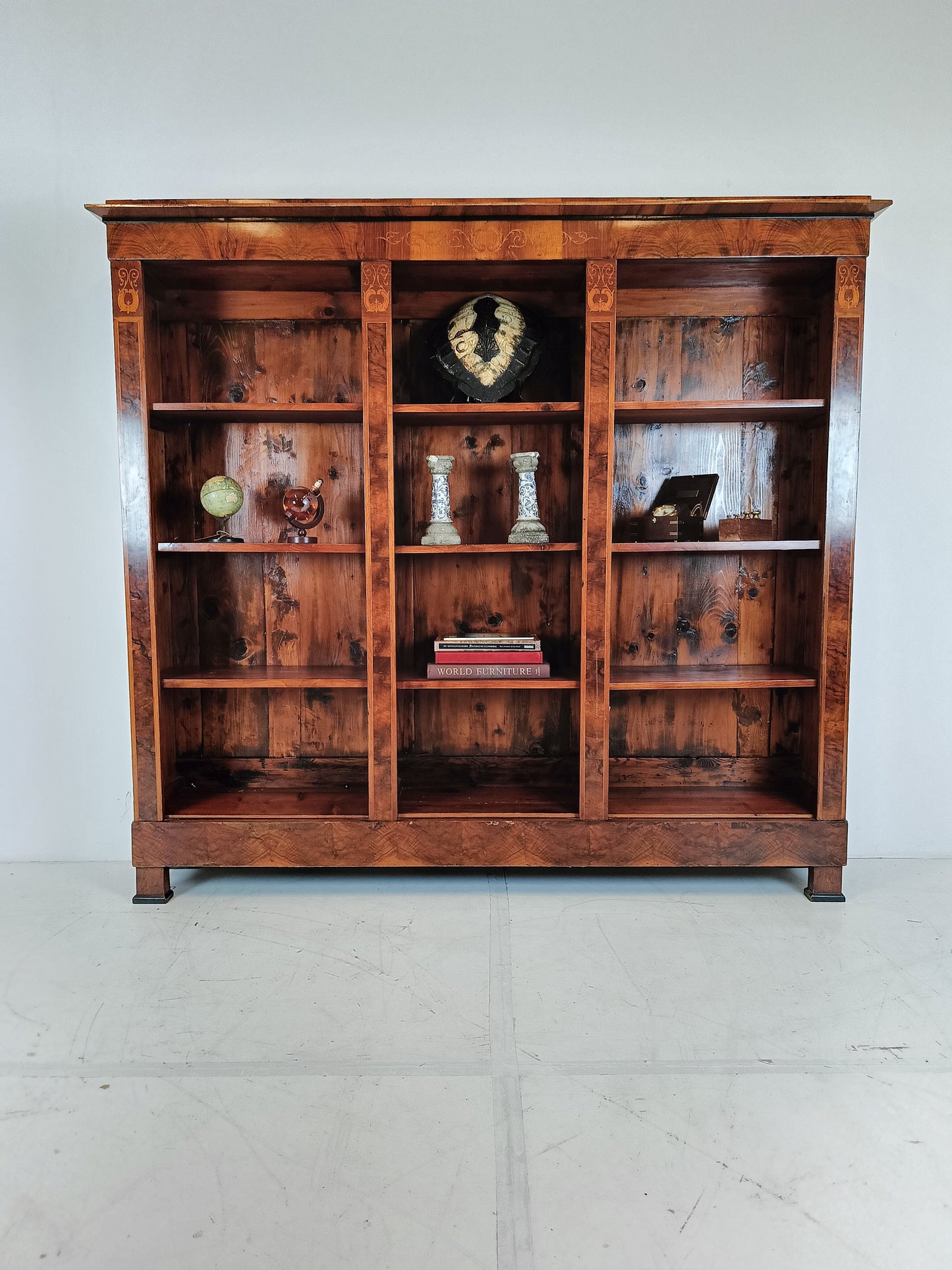 Antique Open Book Cabinet