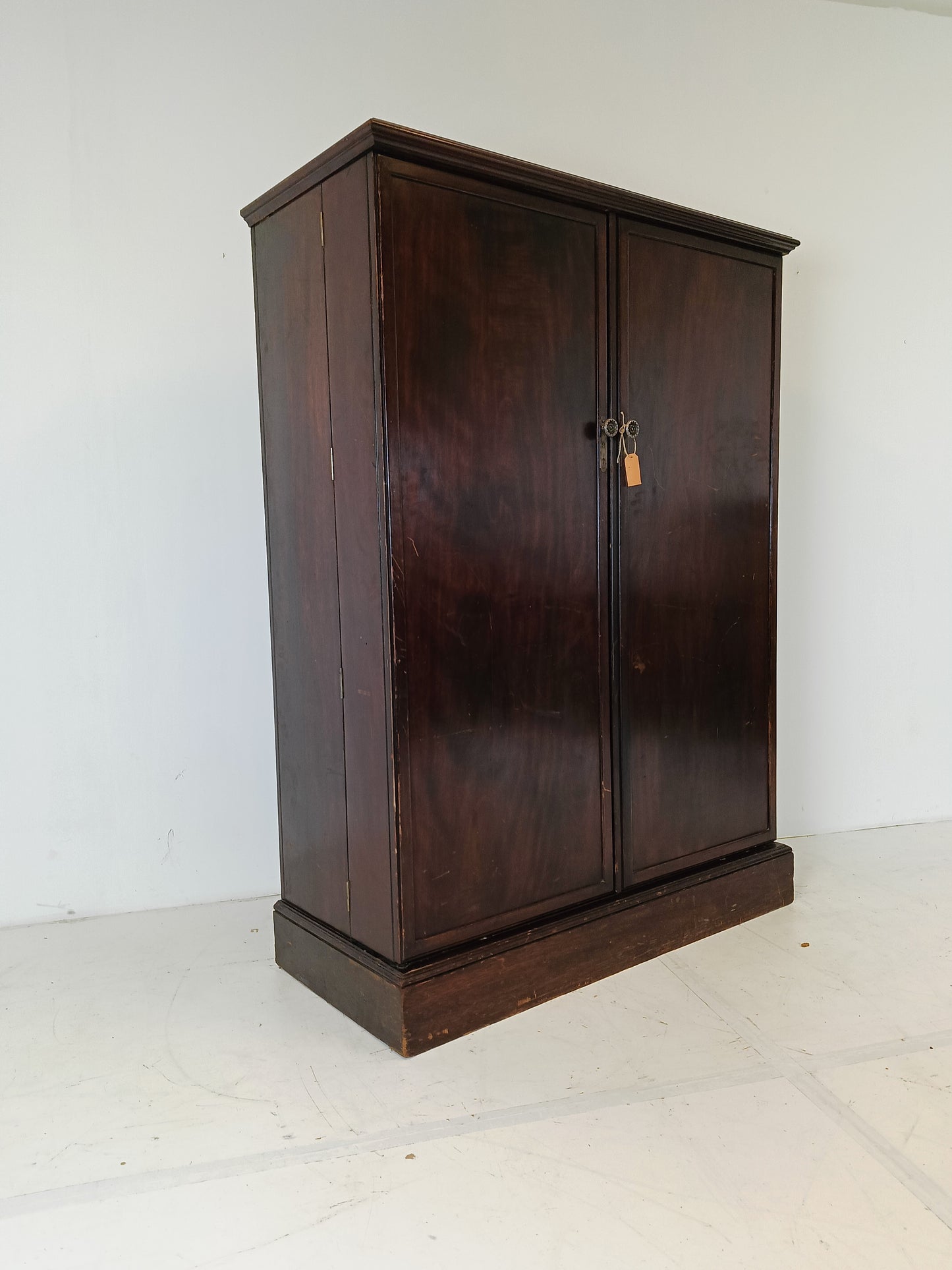 1920s, Mahogany and Oak Compactom Ltd Gentleman's Wardrobe (1)