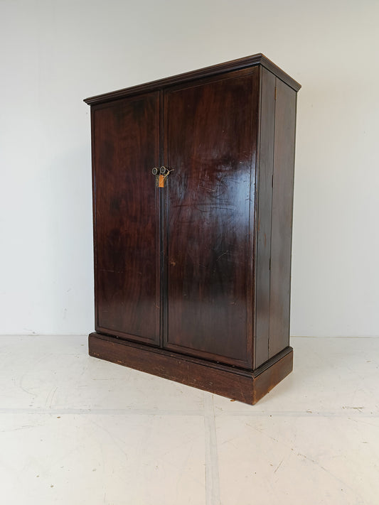 1920s, Mahogany and Oak Compactom Ltd Gentleman's Wardrobe (1)