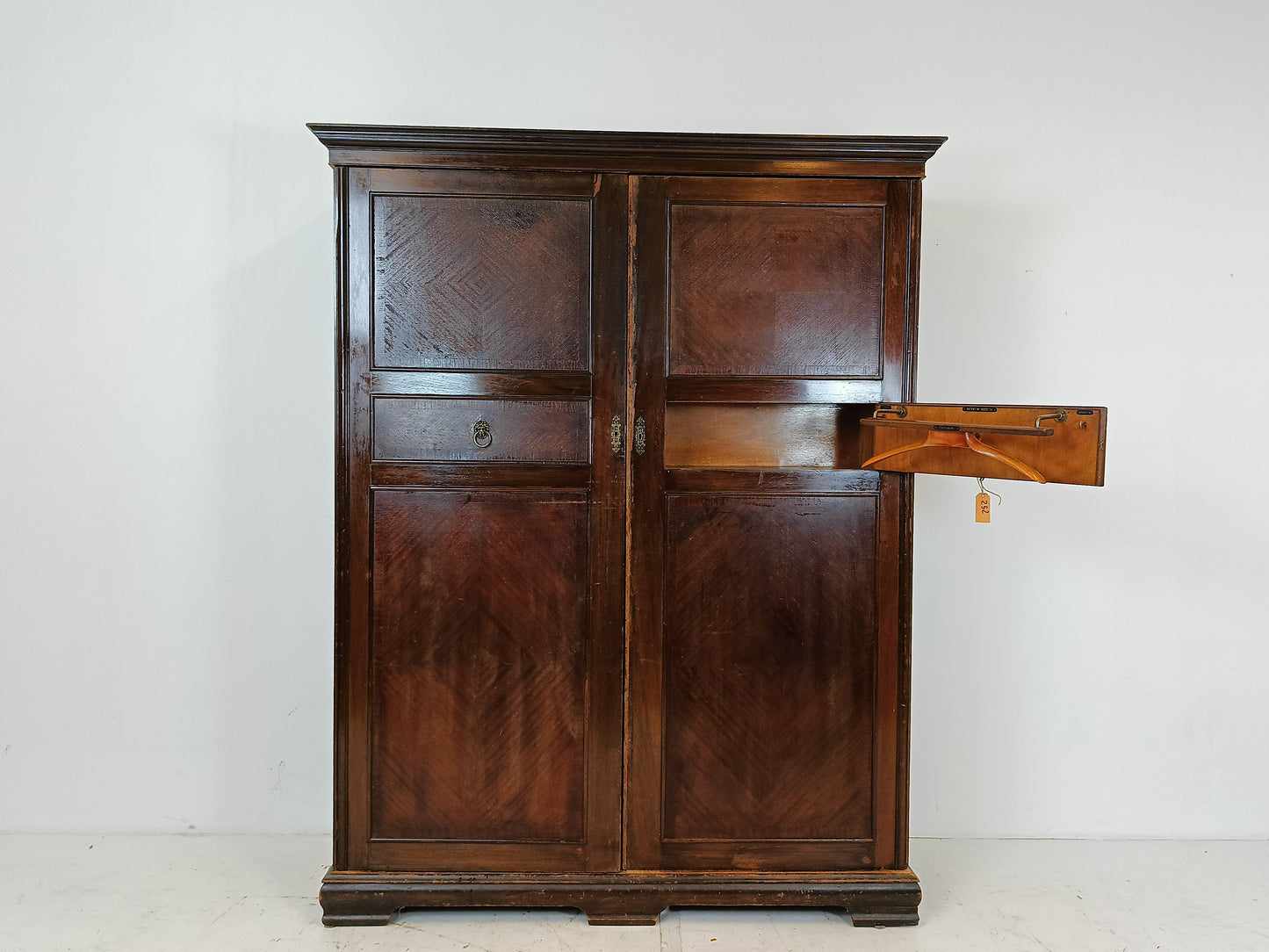 1920s, Mahogany and Oak Compactom Ltd Gentleman's Wardrobe (2)