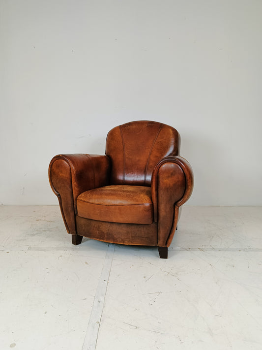 Sheep Leather Club Chair