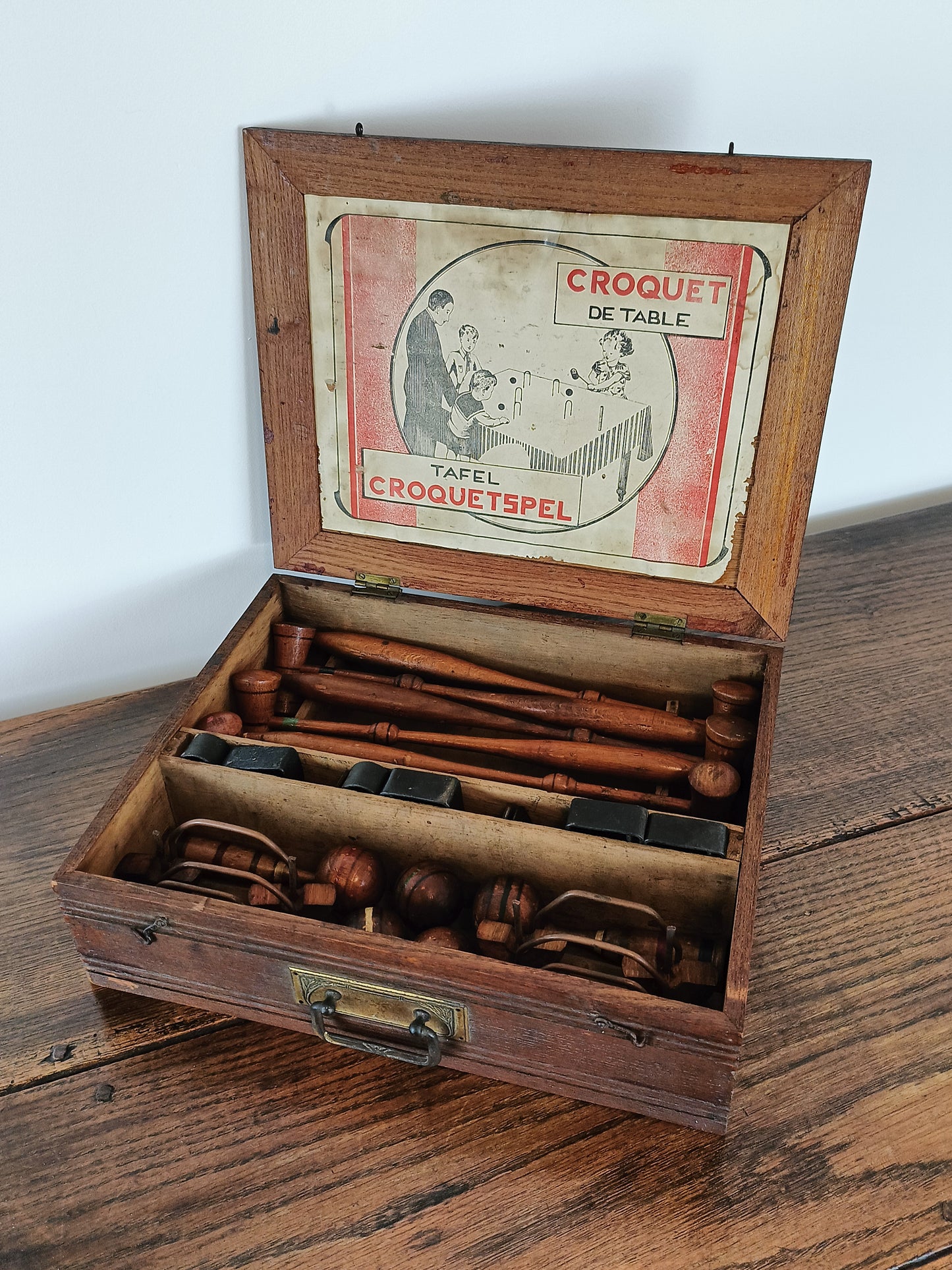 Antique Croquet Tablet Game/ Price On Request