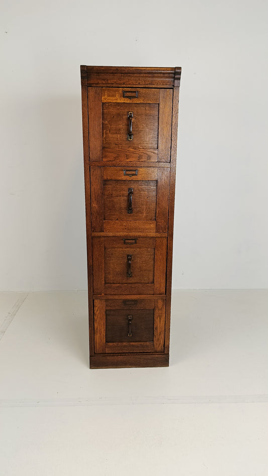 Antique Oak File Cabinet