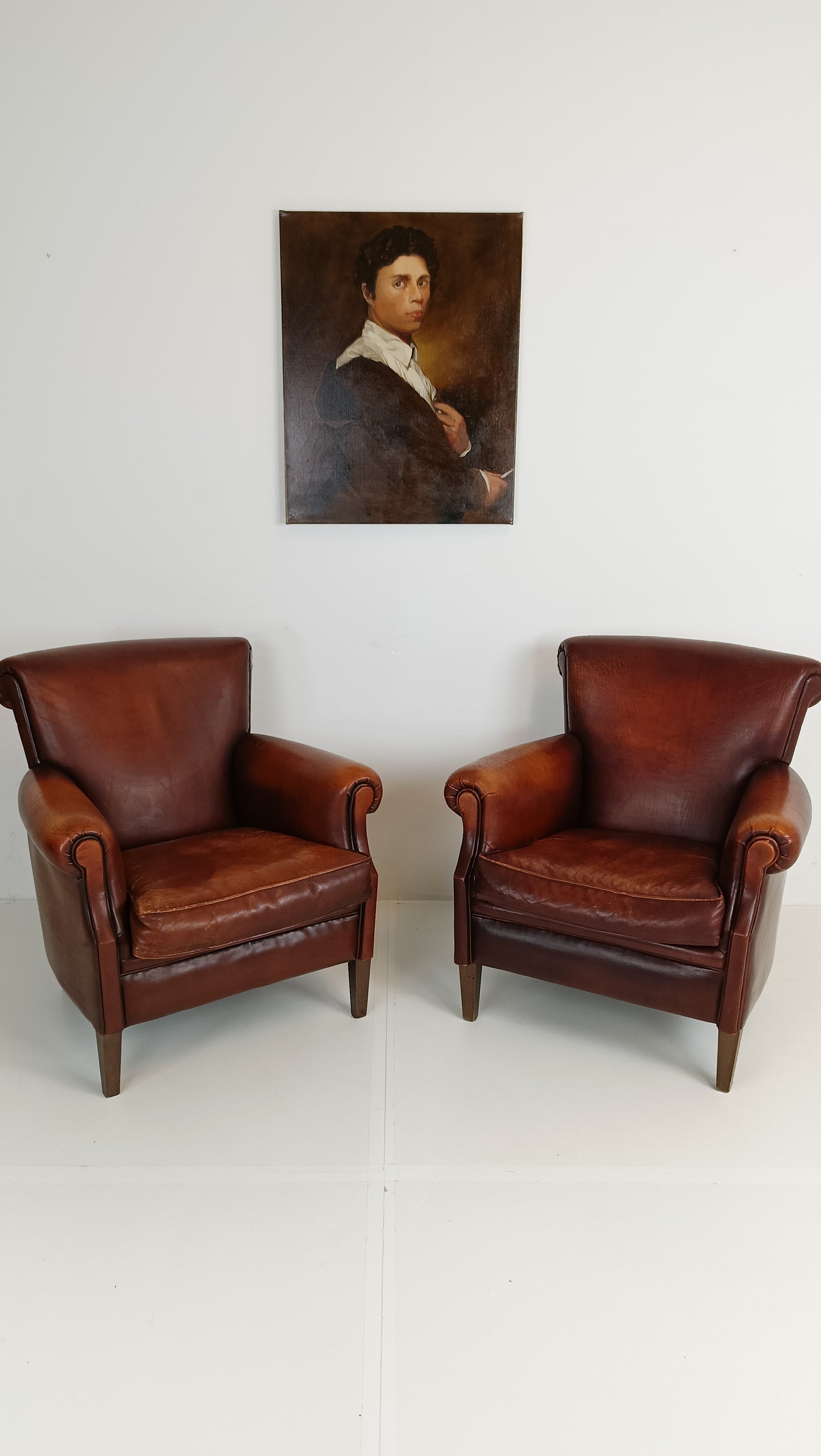 Set of Muylaert Sheep Leather Chairs