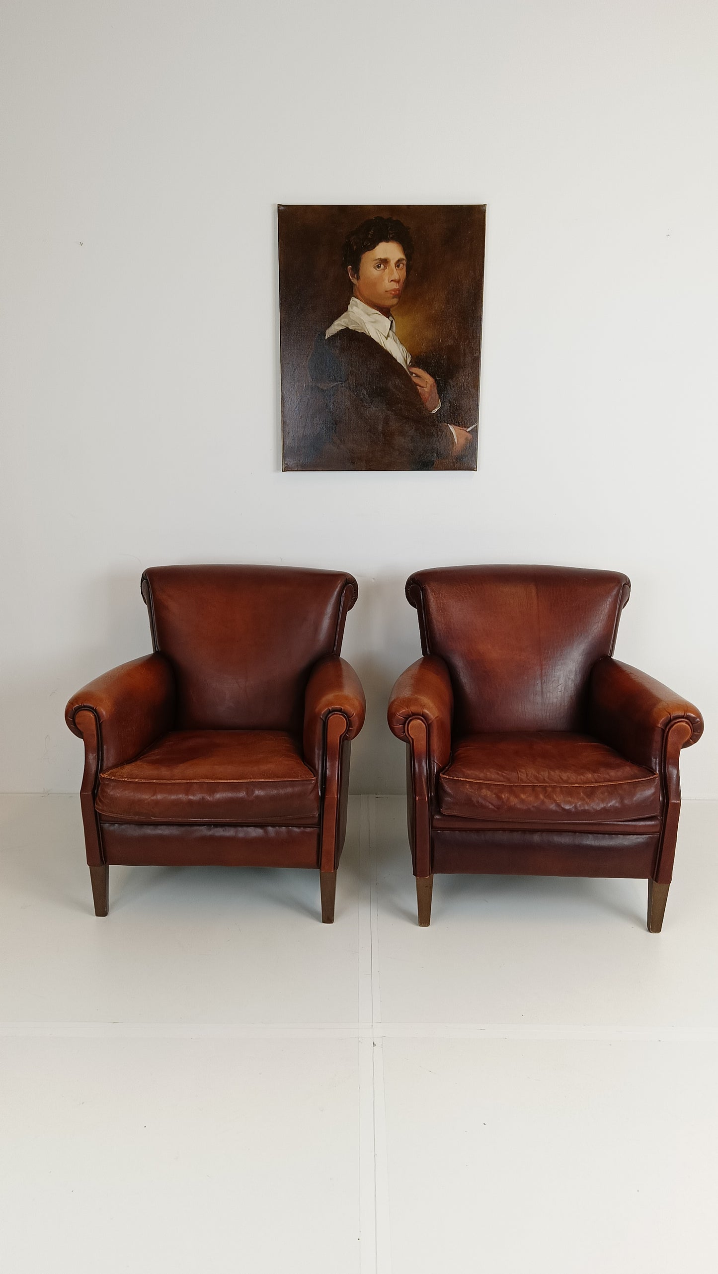 Set of Muylaert Sheep Leather Chairs