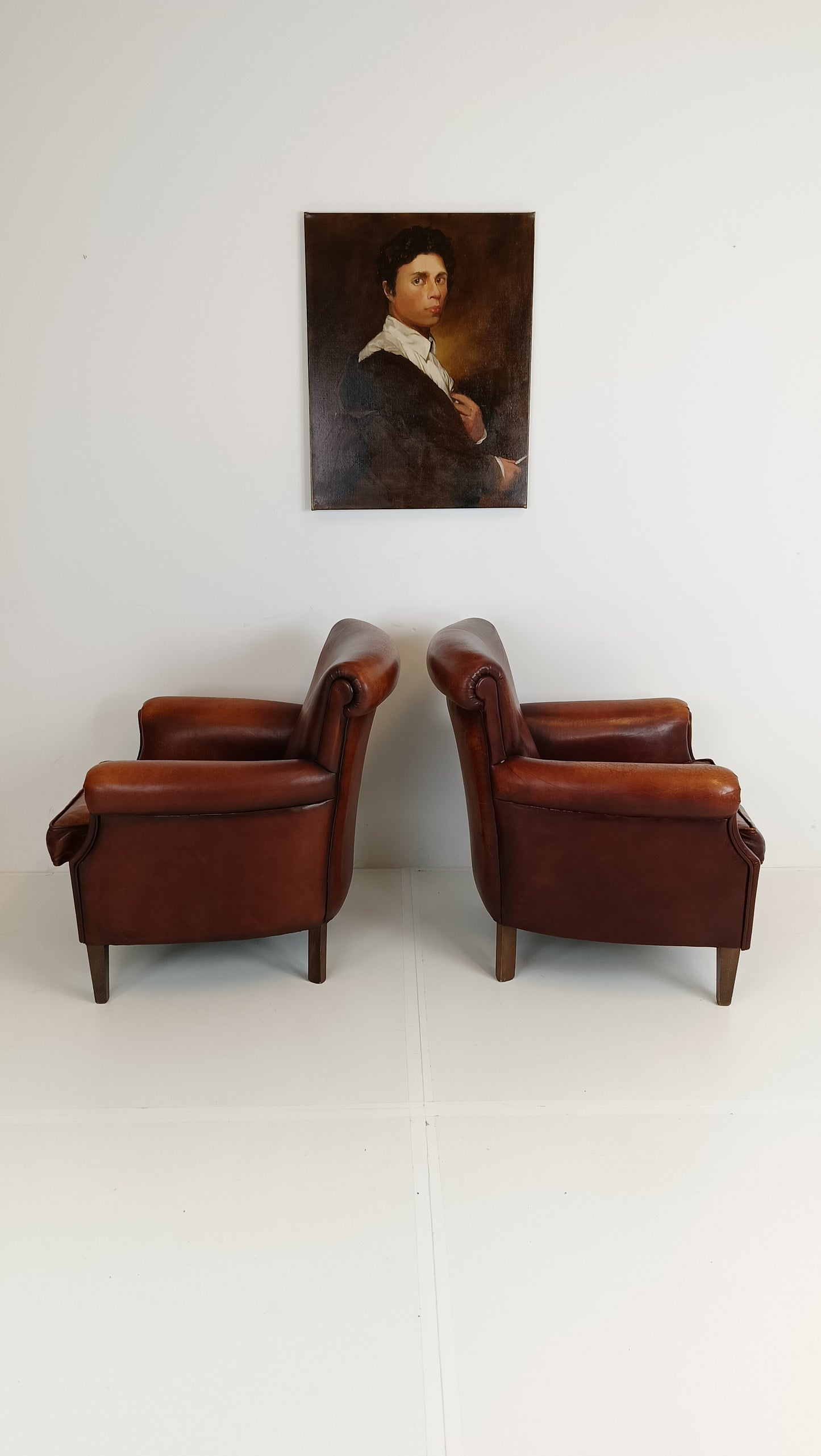 Set of Muylaert Sheep Leather Chairs