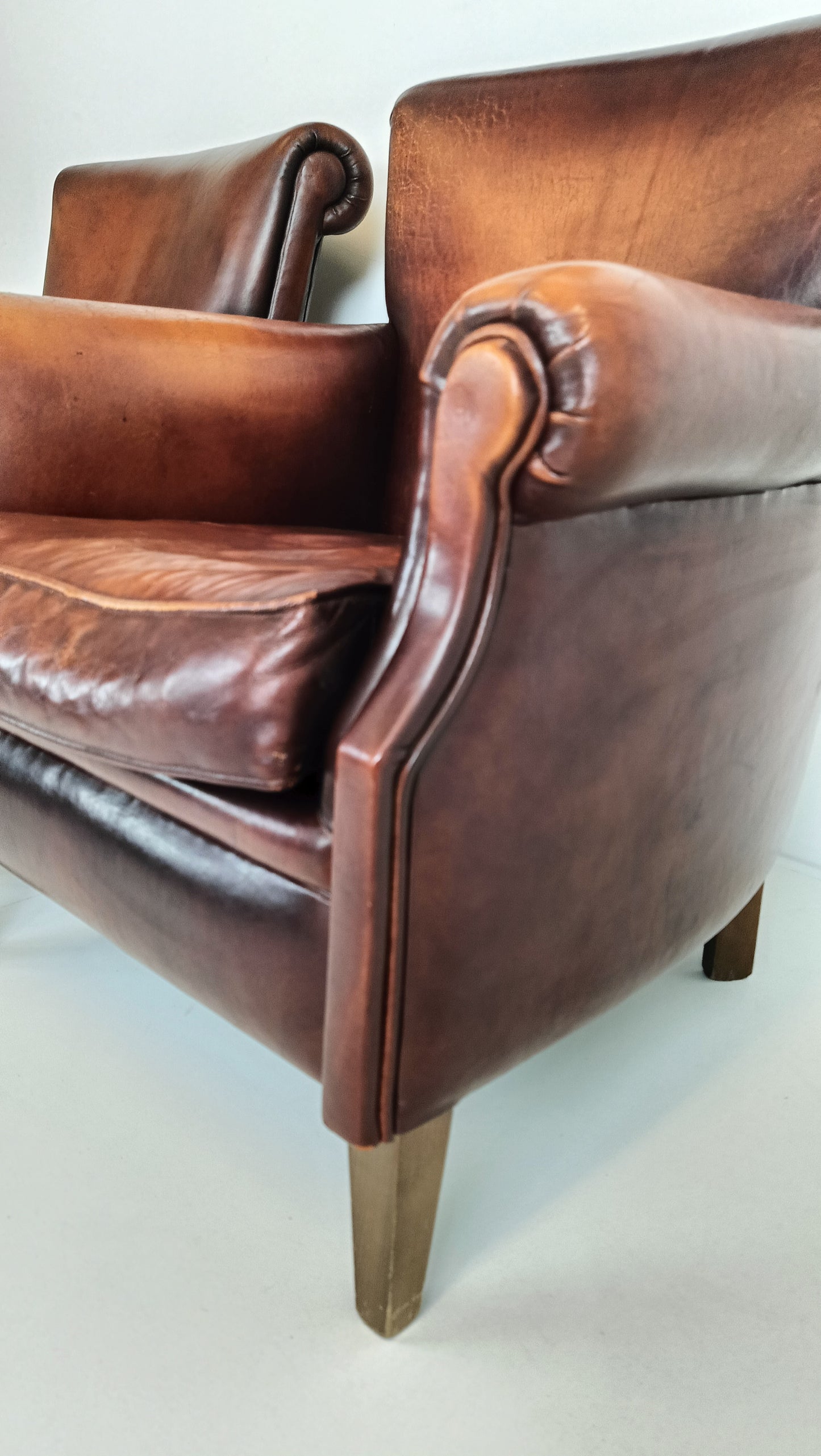 Set of Muylaert Sheep Leather Chairs